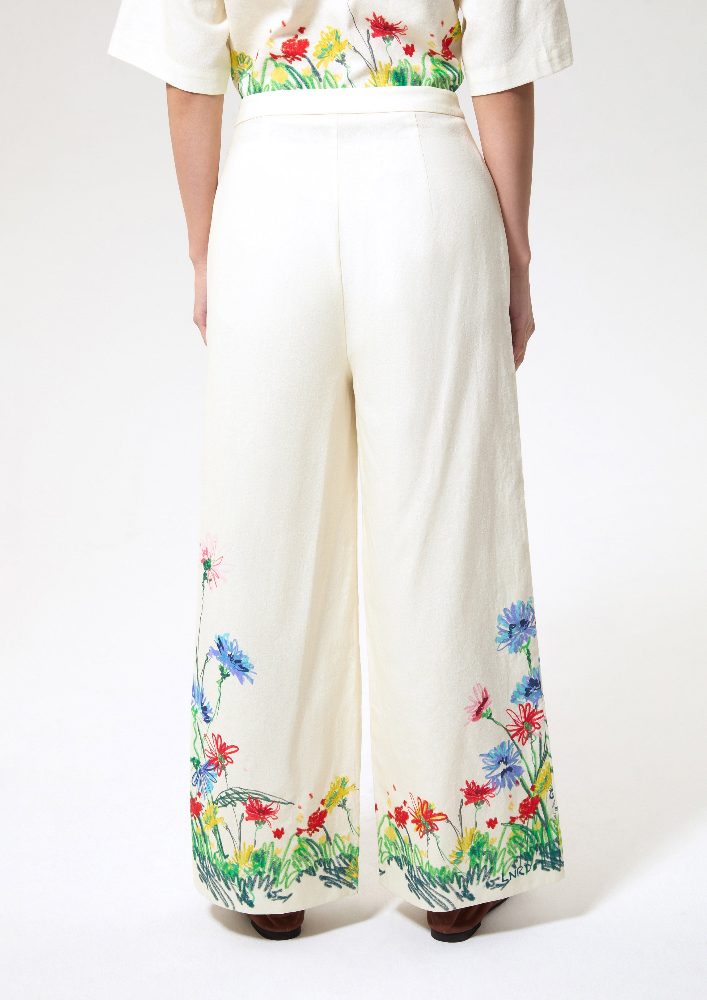 กางเกงขายาวพิมพ์ลาย คอลเลกชัน Cruise to the Full Bloom