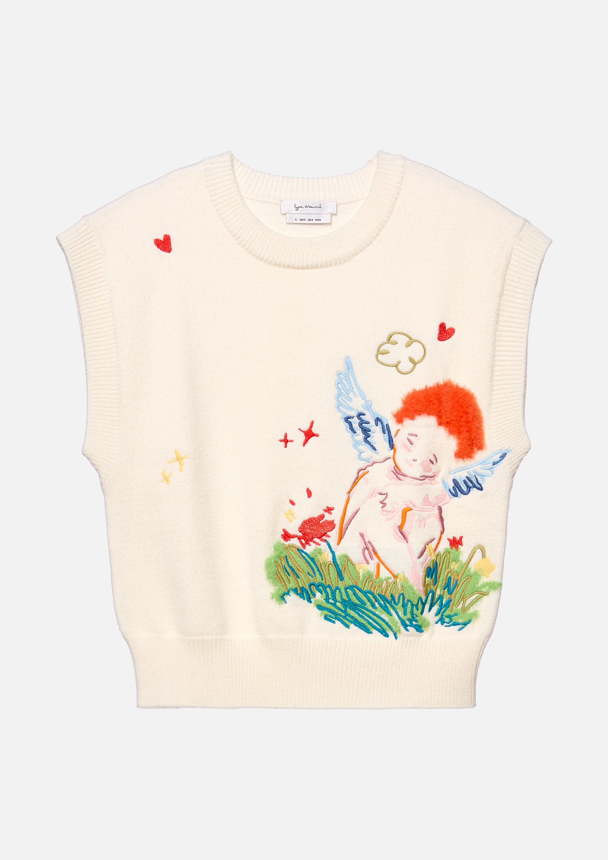 เสื้อกั๊กผ้านิตปักลาย คอลเลกชัน Cruise to the Full Bloom