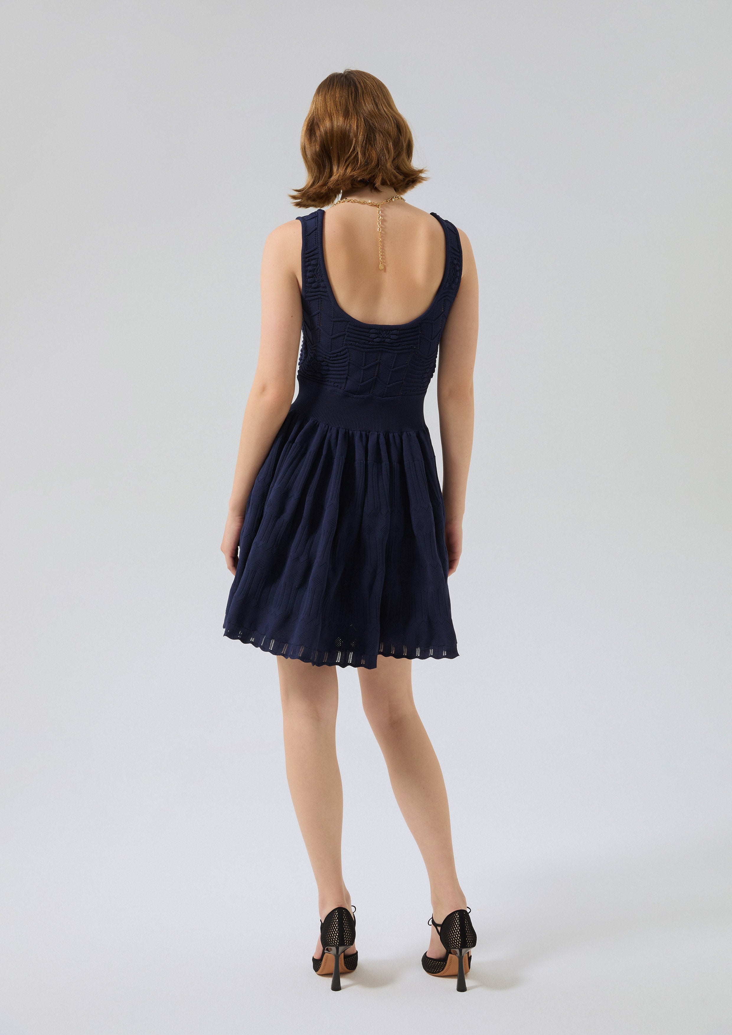 Crochet Sleeveless Mini Dress Bloom Affair