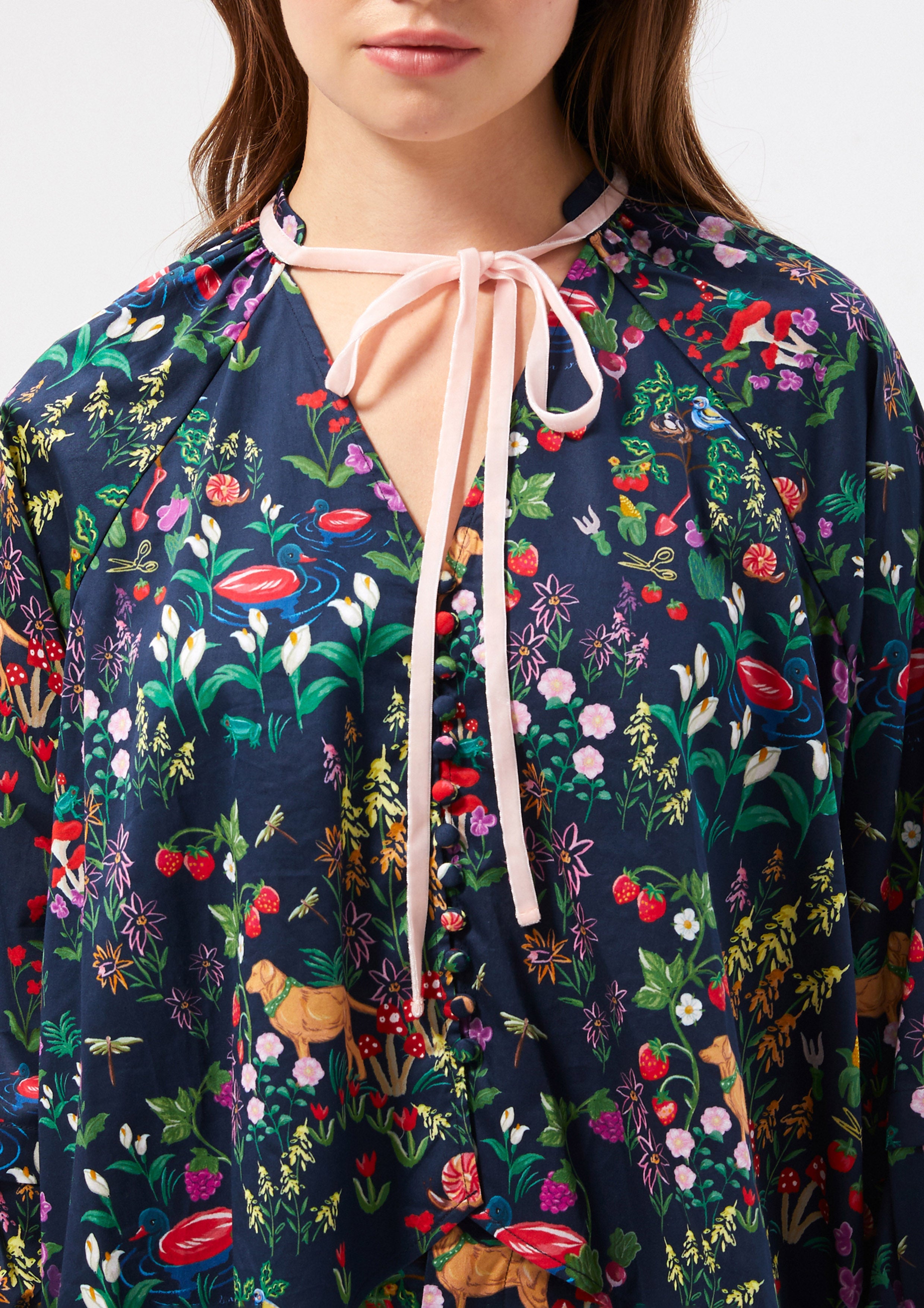 Floral Long Sleeve Blouse Bloom Affair