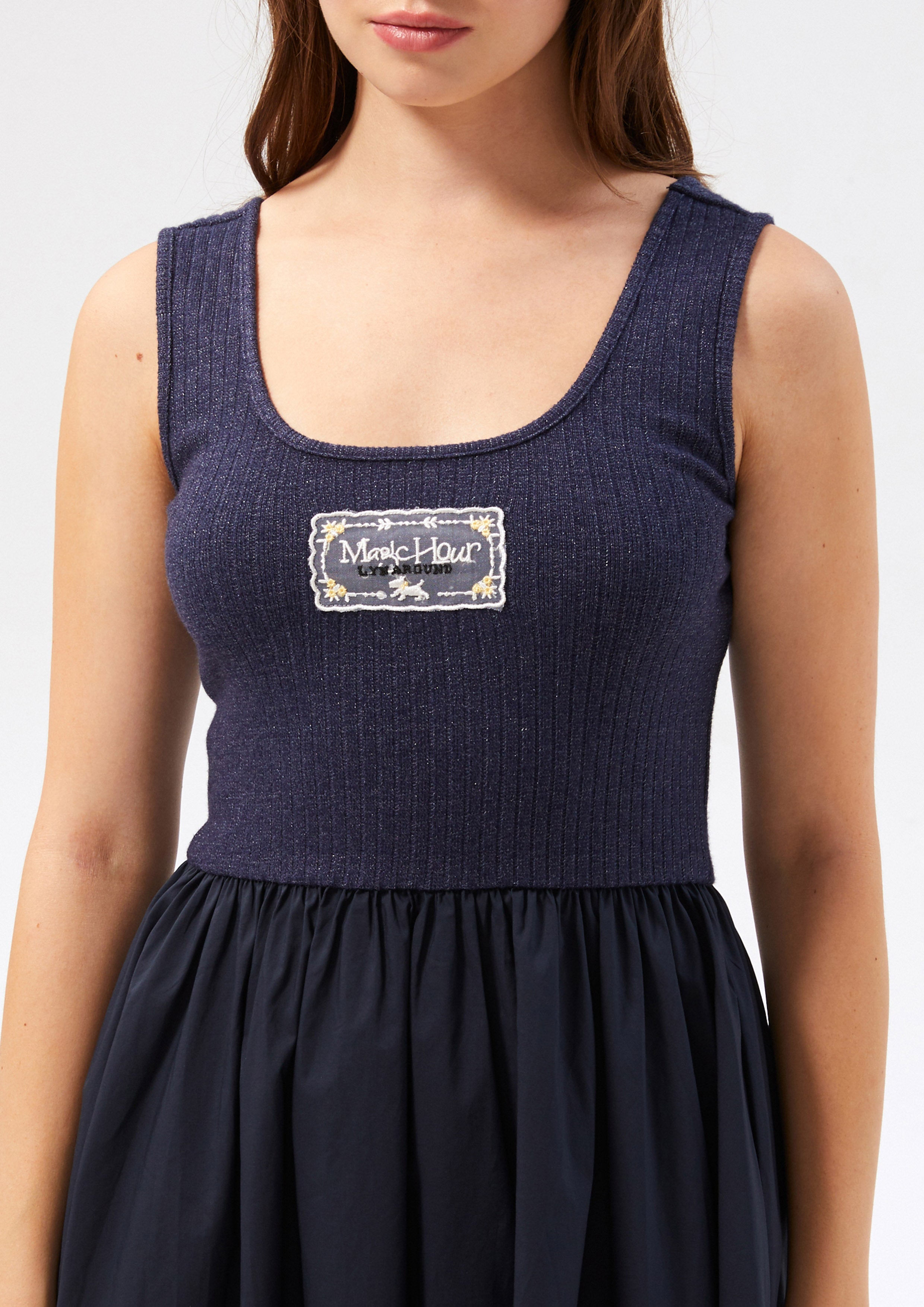 Tank Pleated Skirt Dress Bloom Affair