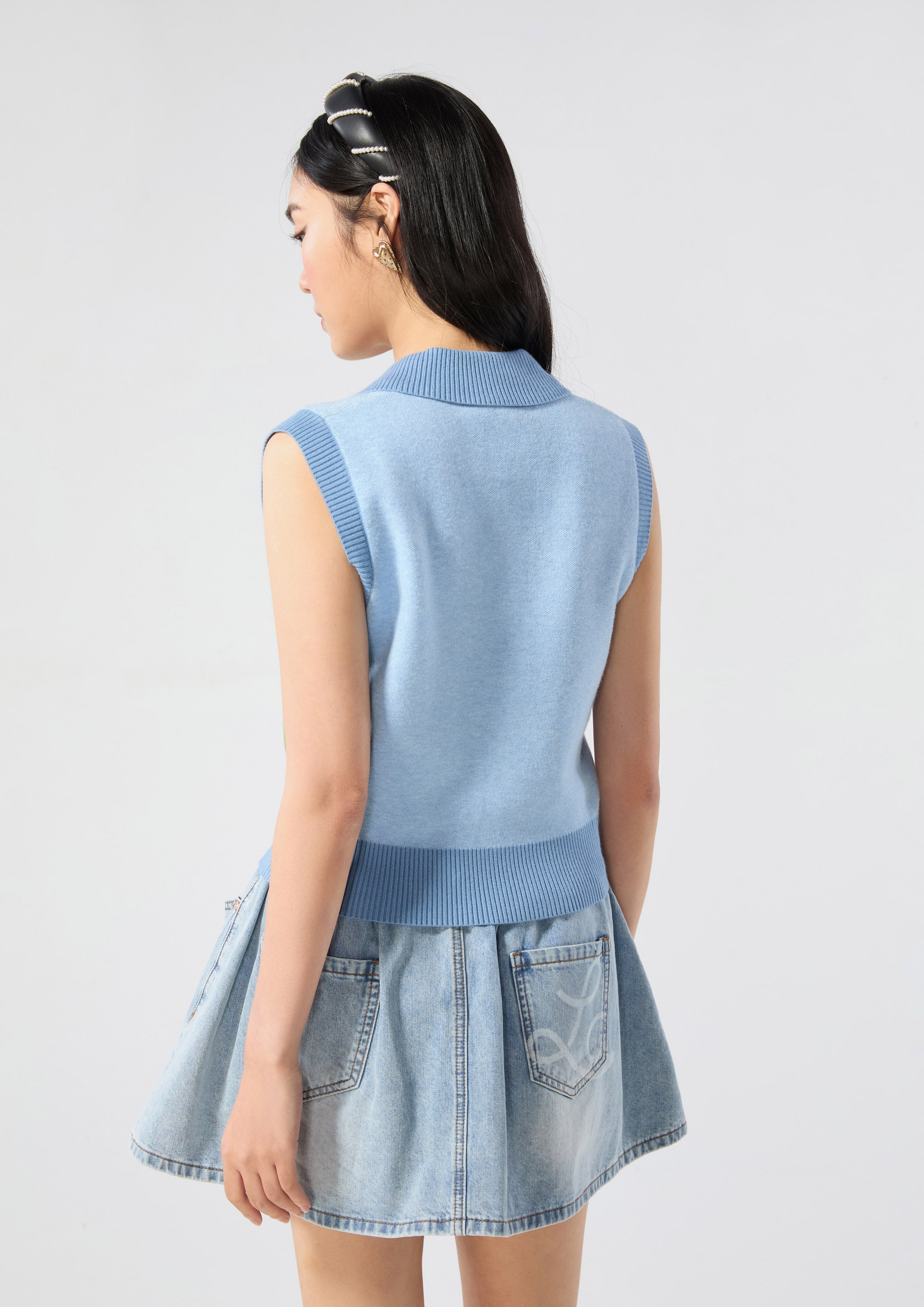 Knitted Crop Top Bloom Affair