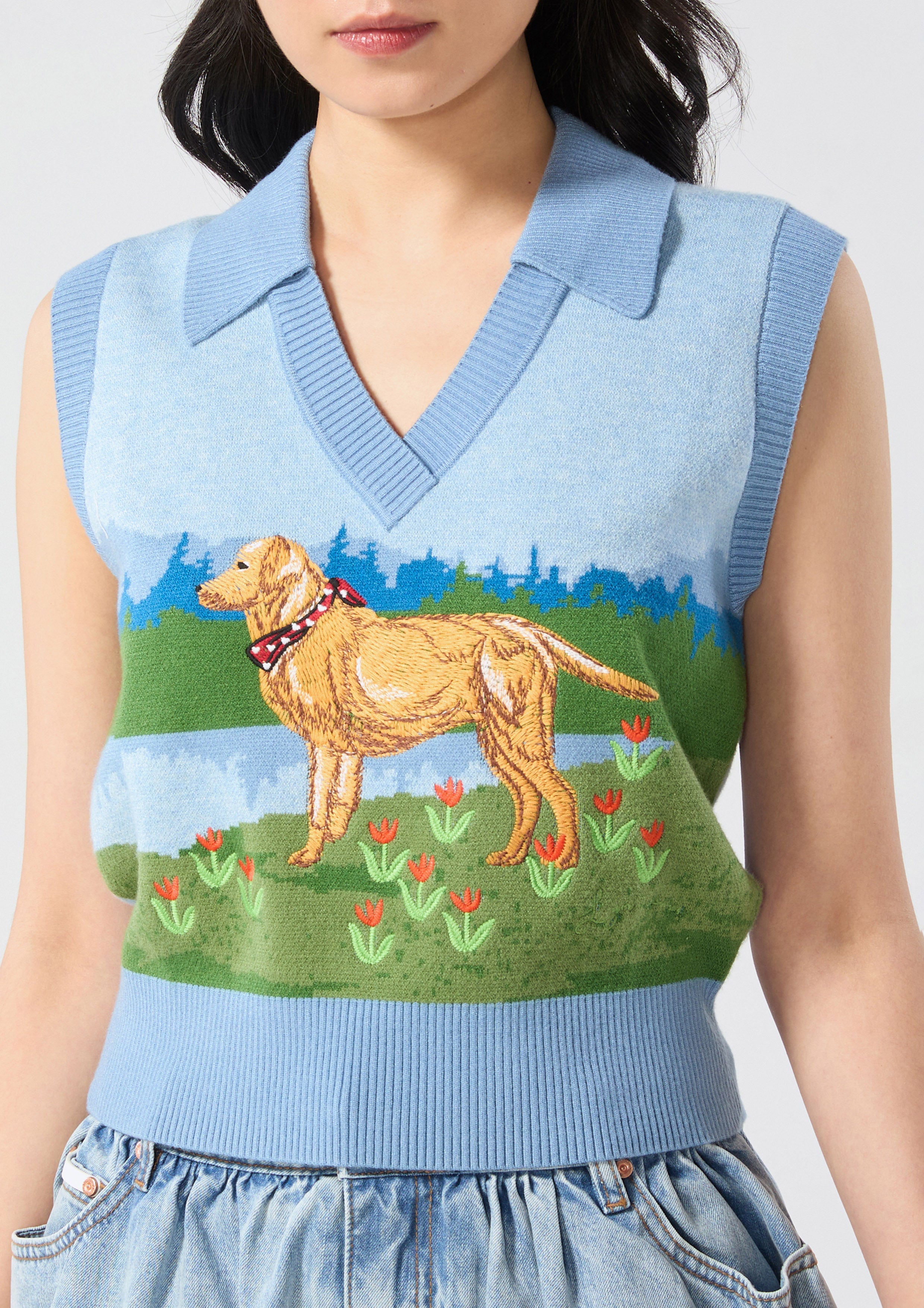 Knitted Crop Top Bloom Affair