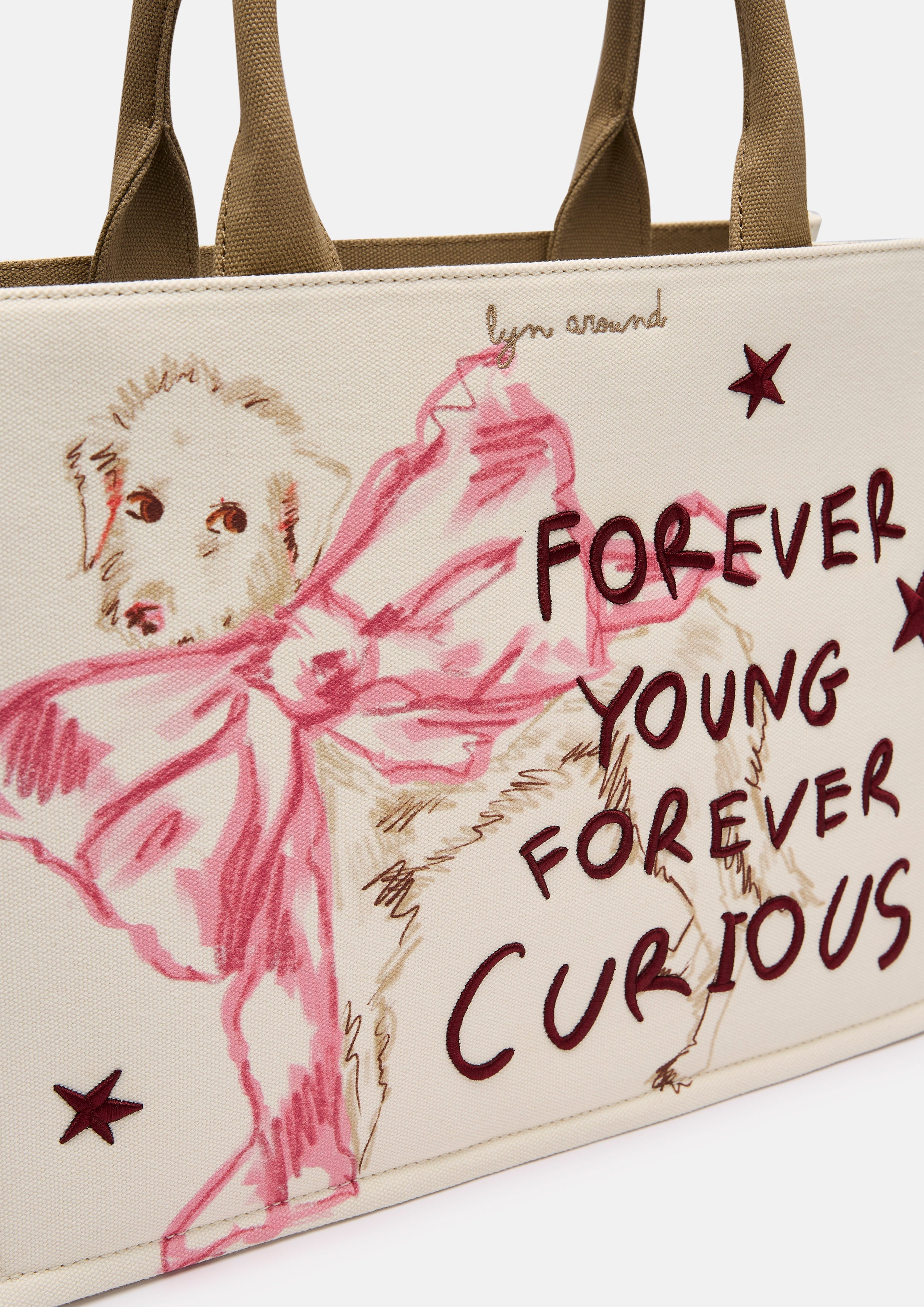 Ruban Rose Tote Bag