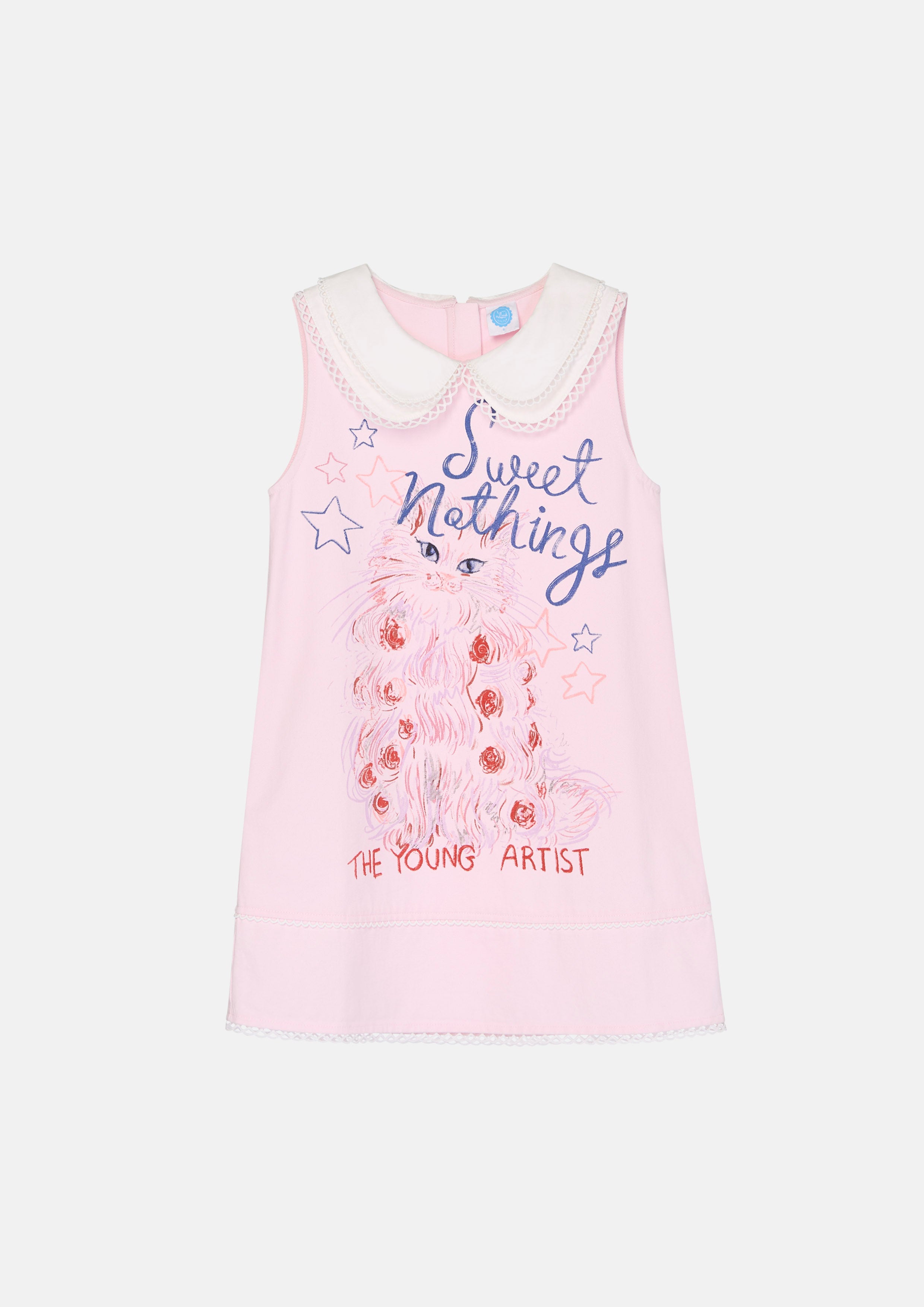 Print Sleeveless Mini Dress For Mini Girl You Are Magic