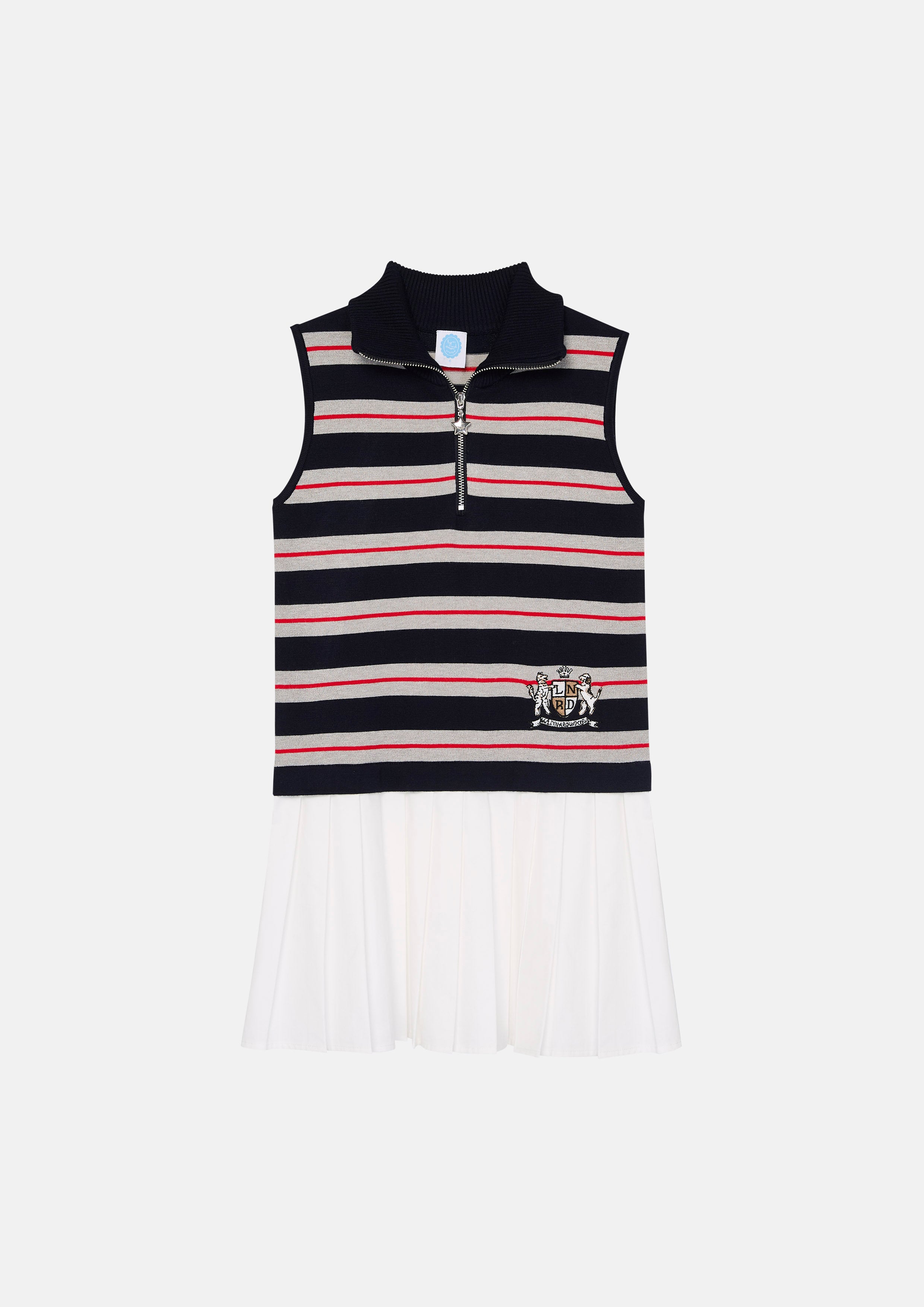 Zip Up Stripe Top For Mini Girl You Are Magic