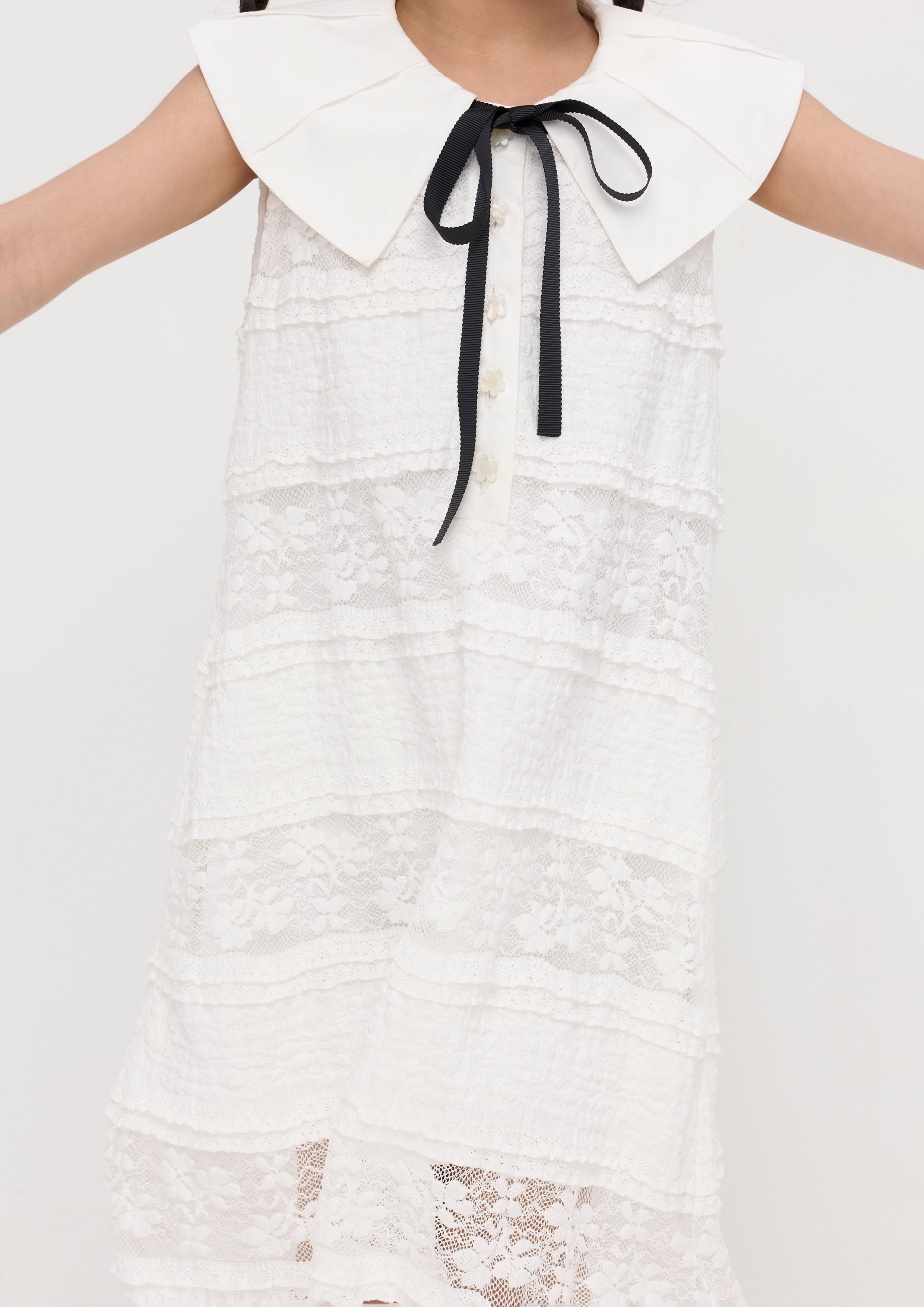 Lace Sleeveless Mini Dress For Mini Girl Nomad's Grace