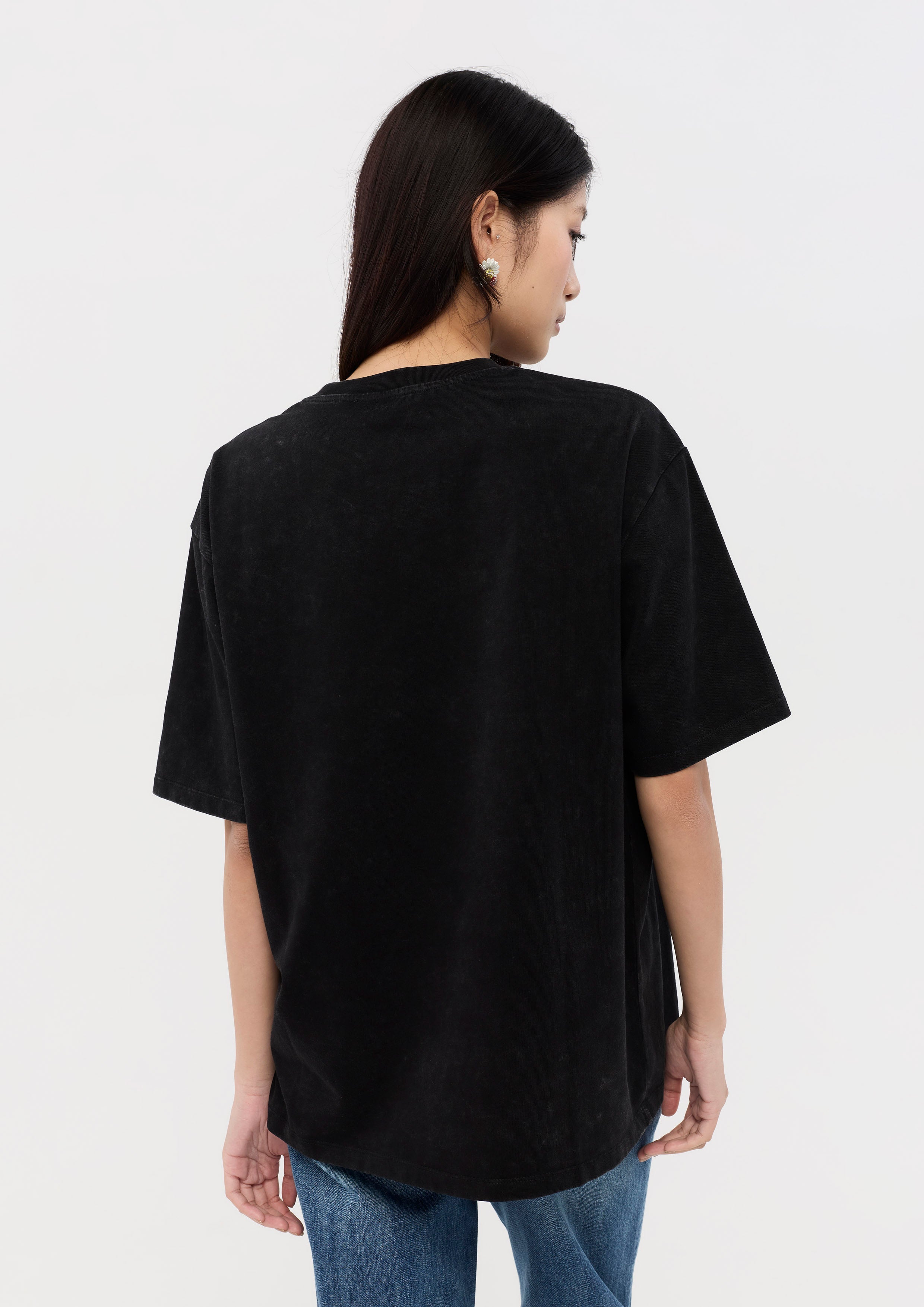 เสื้อยืดแขนสั้นทรงหลวมพิมพ์ลาย คอลเลกชัน You Are Magic