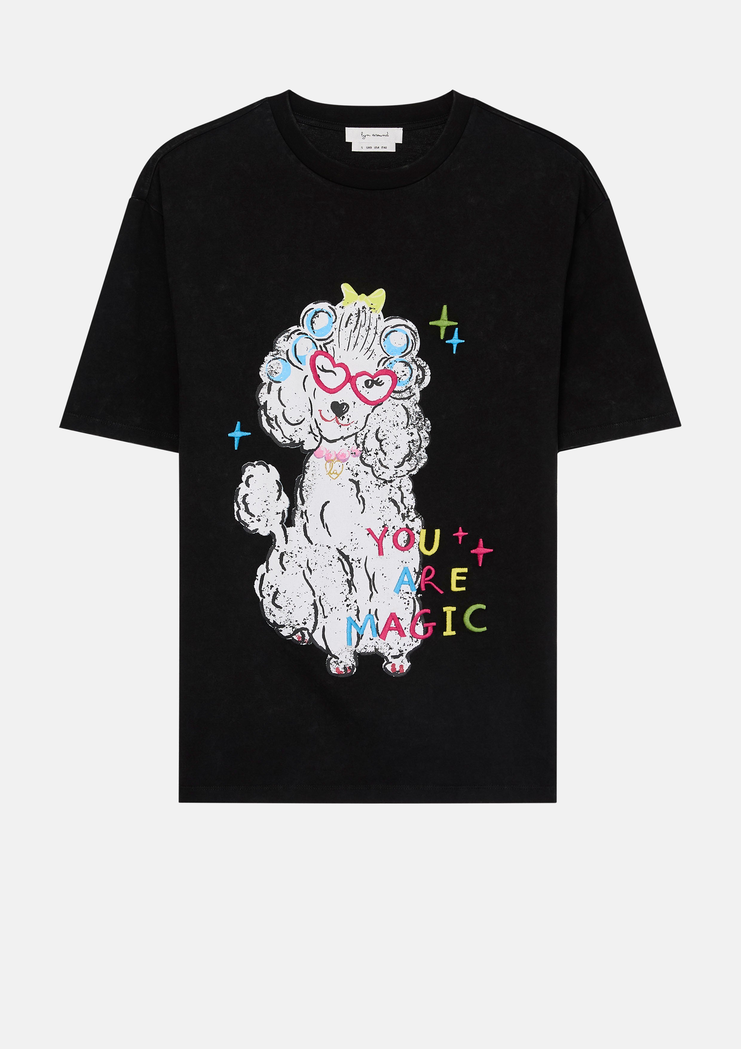 Print Loose Fit Short Sleeve T-Shirt You Are Magic