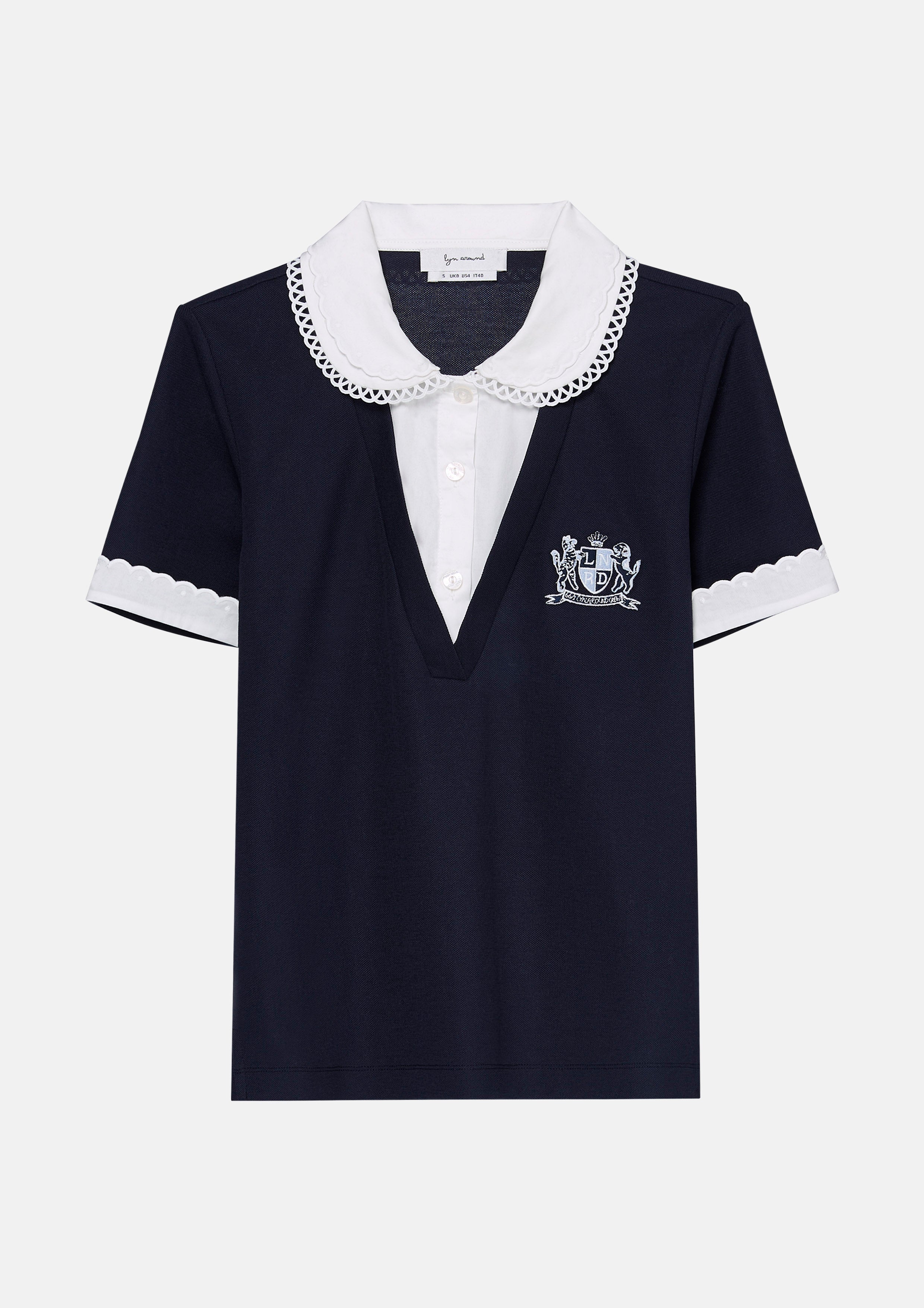 เสื้อแขนสั้นปกคอแต่งผ้าลูกไม้ คอลเลกชัน You Are Magic