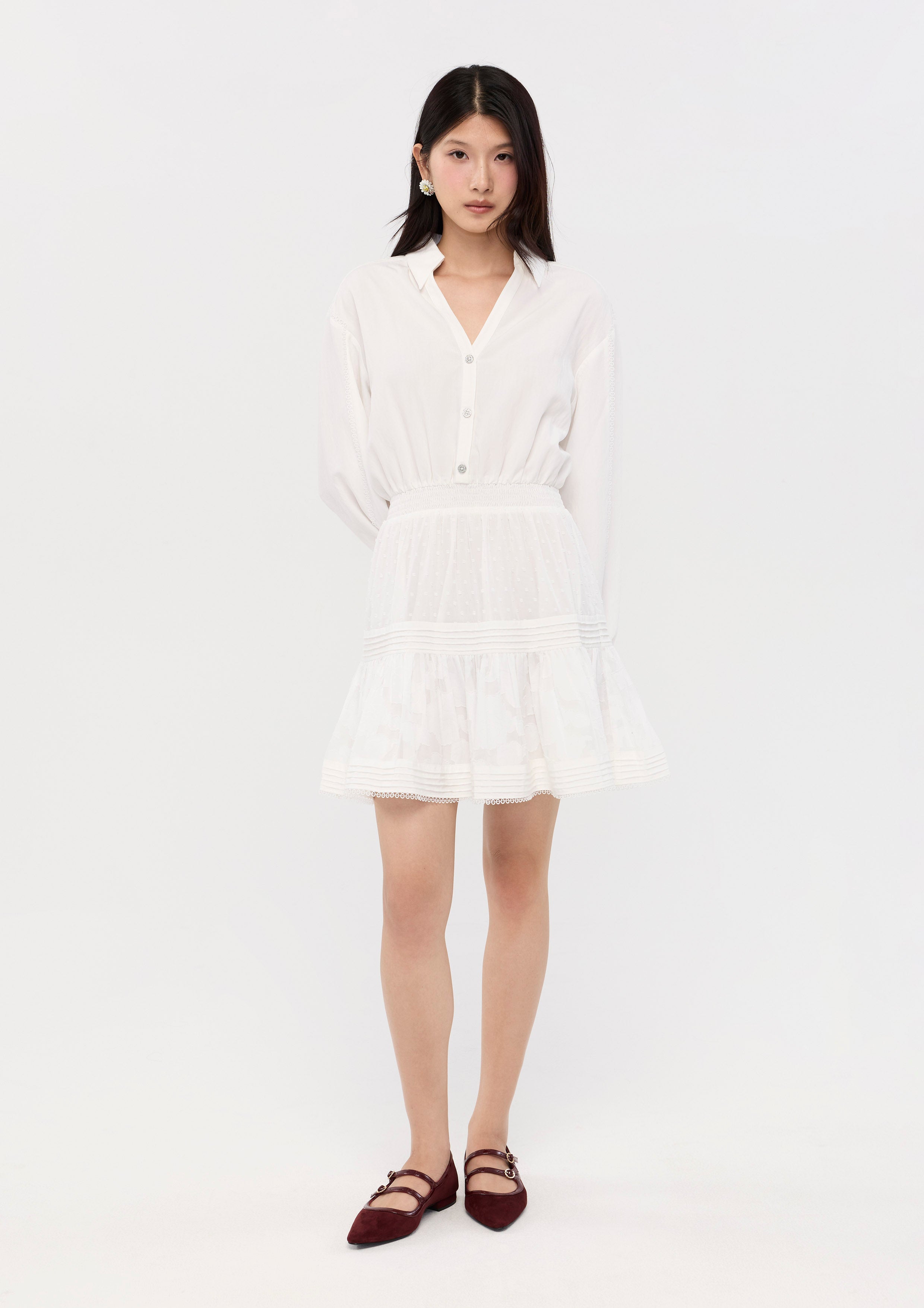 Long Sleeve Lace Skirt Mini Dress Sweet Nothing