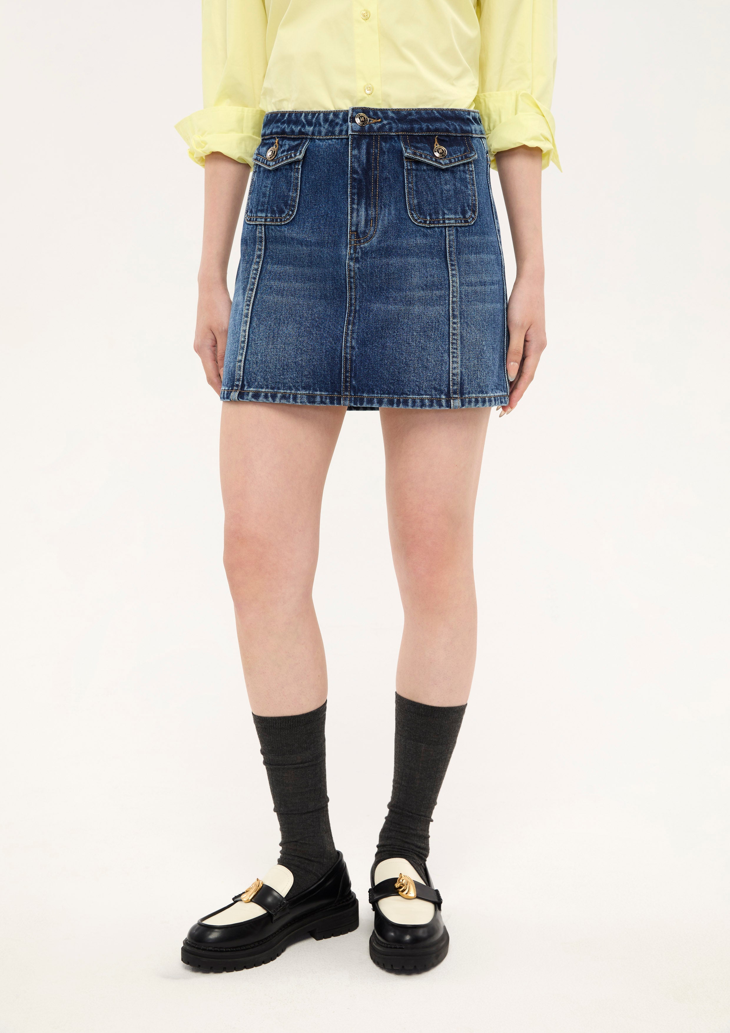กระโปรงสั้นเดนิม คอลเลกชัน Basic Denim