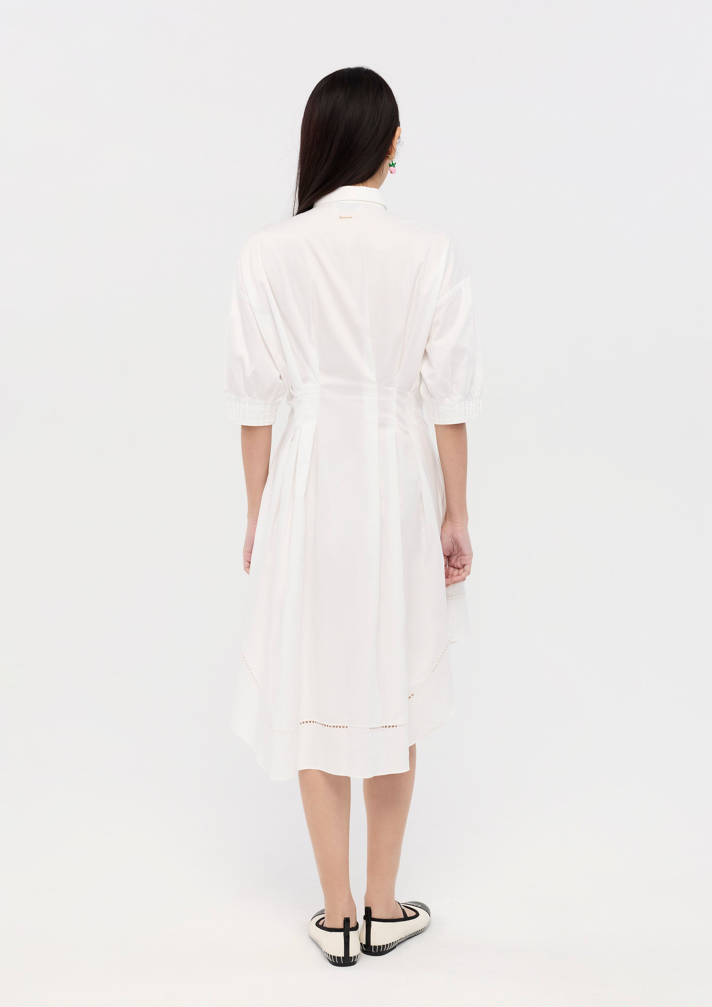 Cinched Waist Button Up Mini Dress Sweet Nothing
