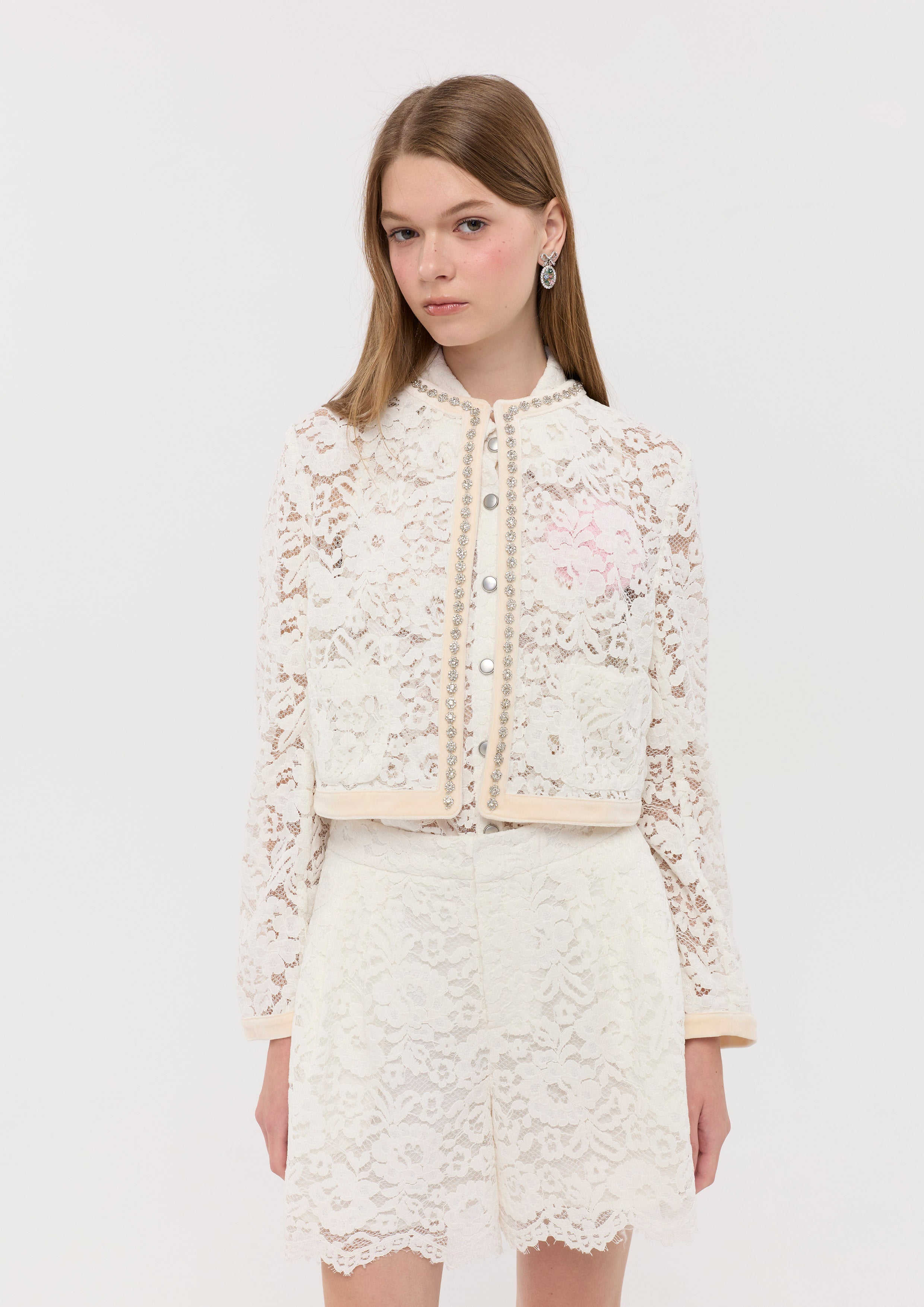 Crystal Embellished Crop Jacket Sweet Nothing