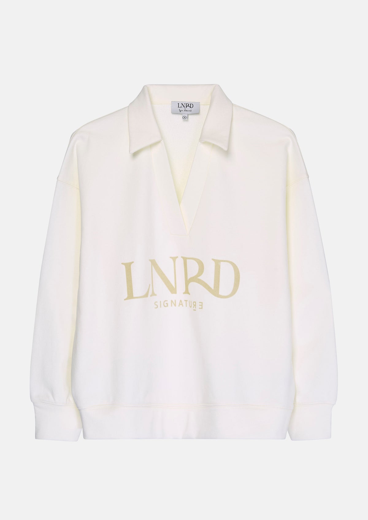 เสื้อพูลโอเวอร์แขนยาวพิมพ์โลโก้ คอลเลกชัน LNRD Signature