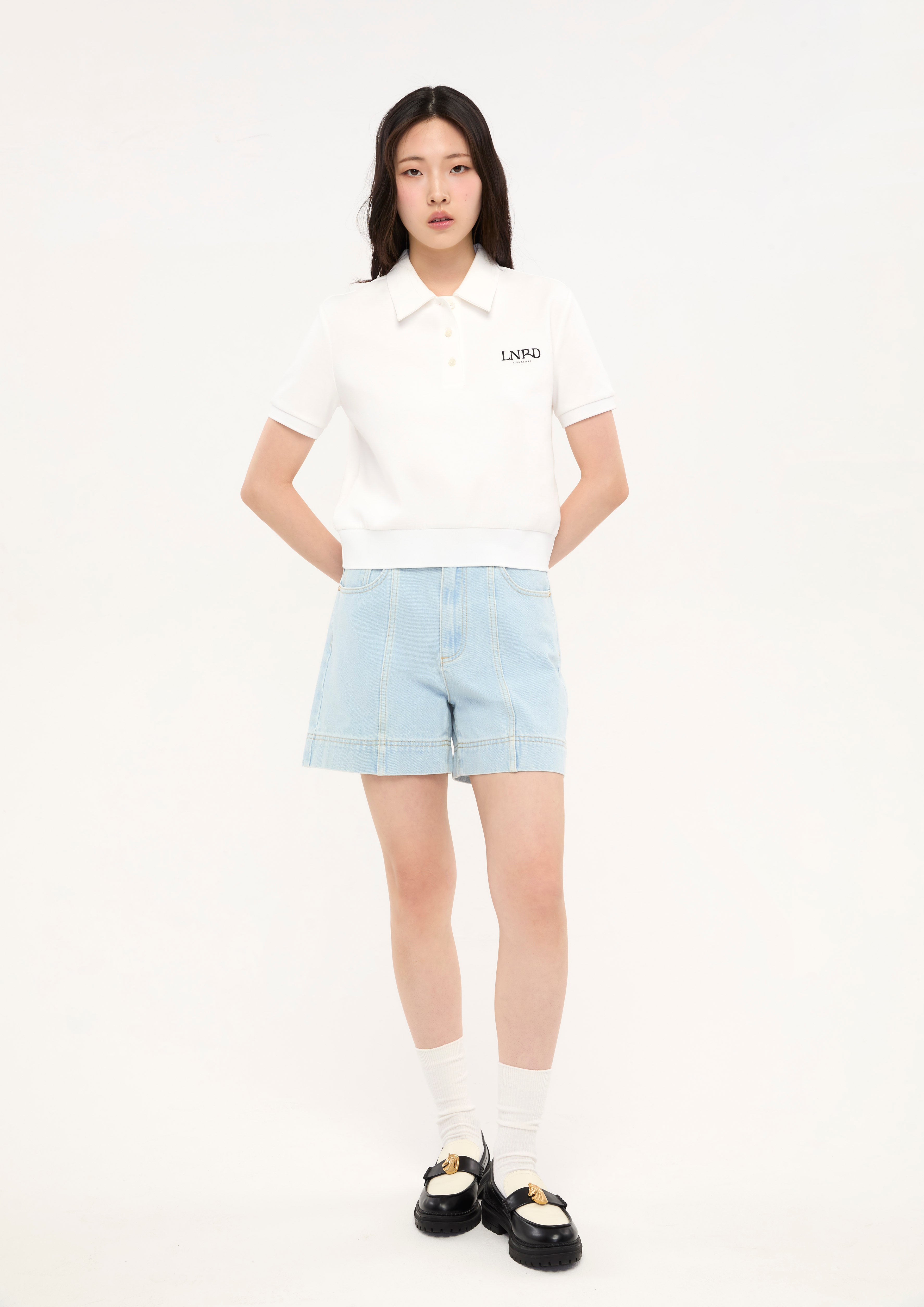 เสื้อโปโลแขนสั้นปักโลโก้ คอลเลกชัน LNRD Signature