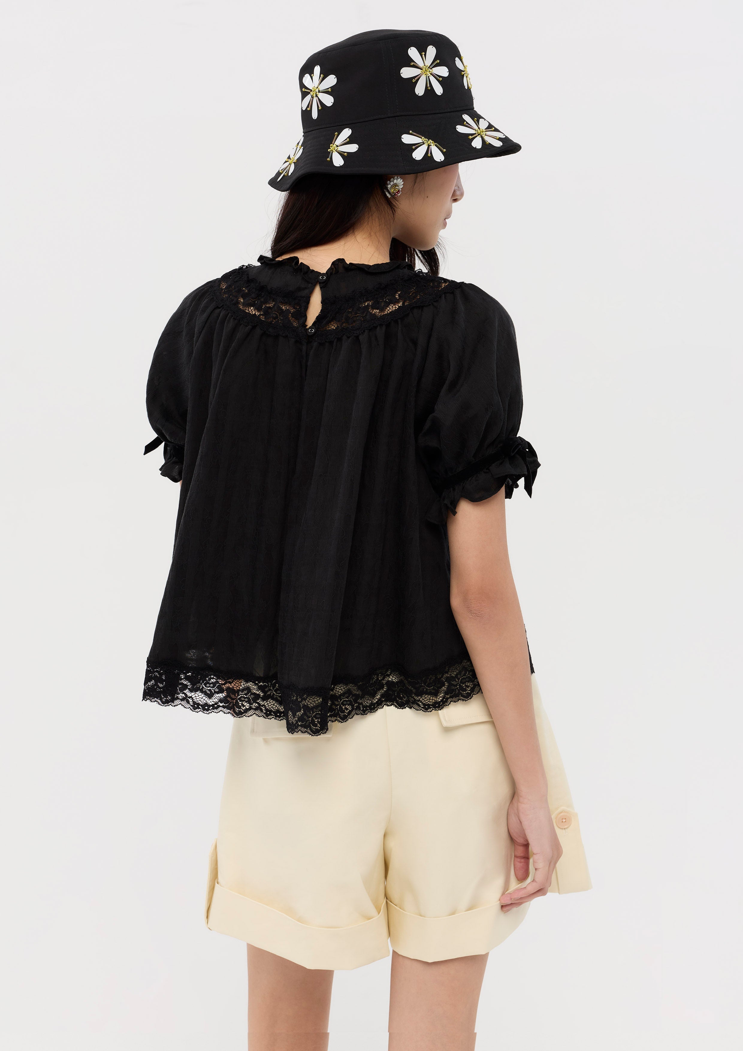Lace Short Sleeve Blouse Nomad's Grace
