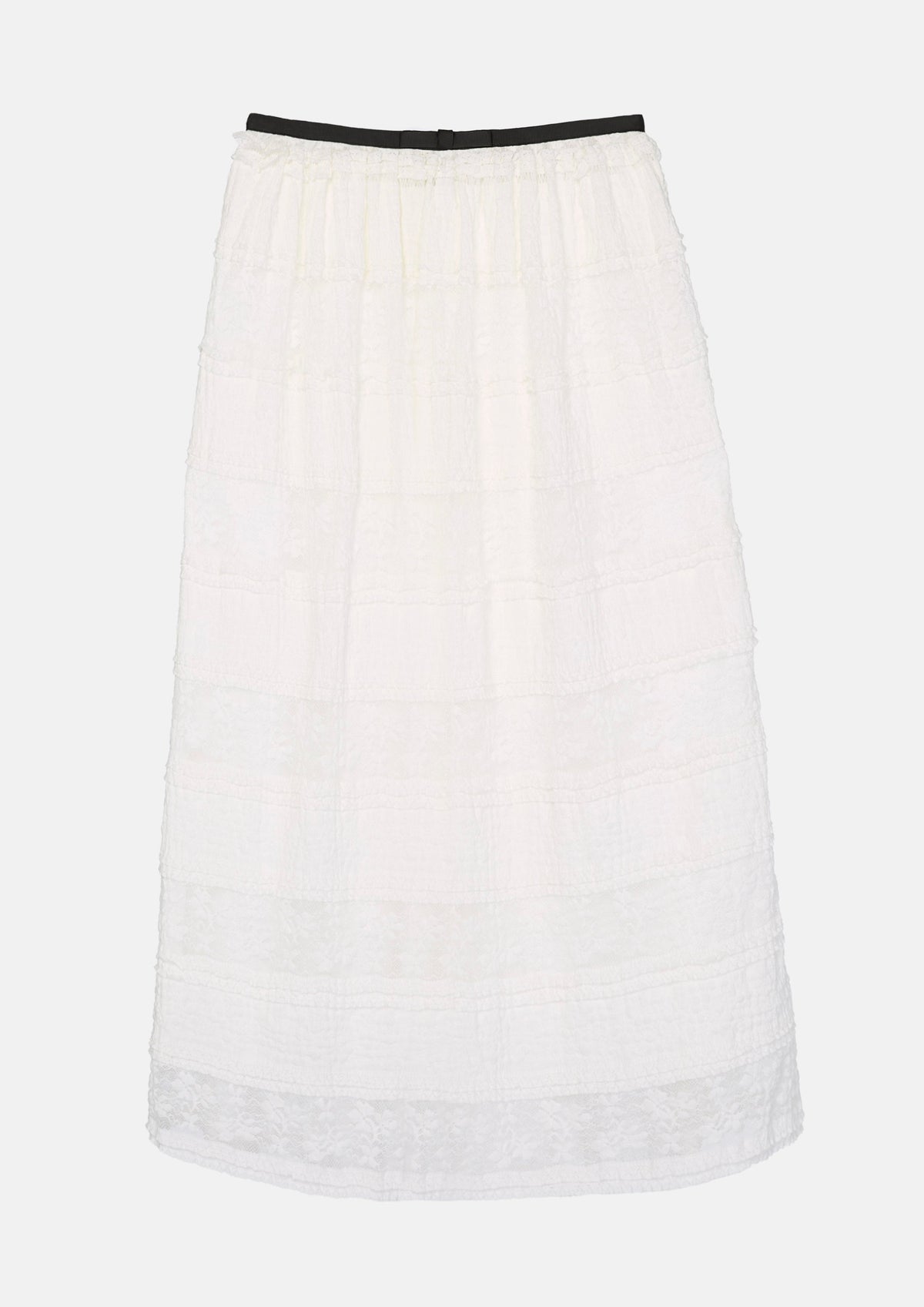 Lace Tiered Midi Skirt Nomad's Grace