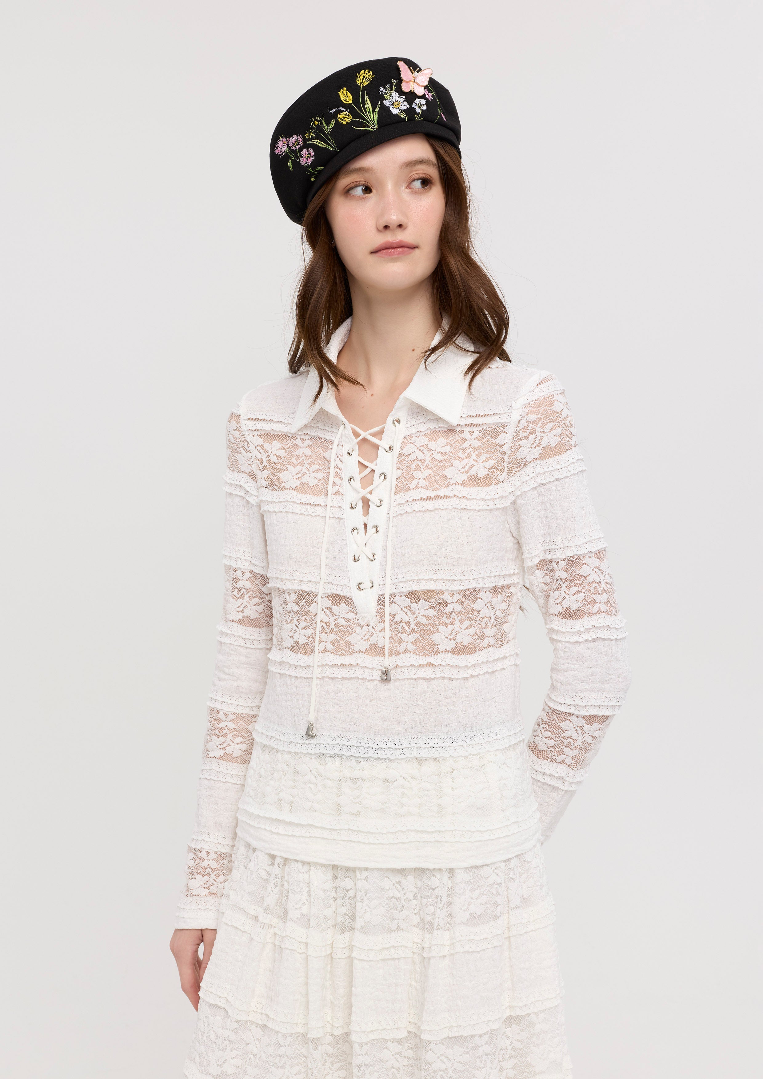 Lace Long Sleeve Top Nomad's Grace
