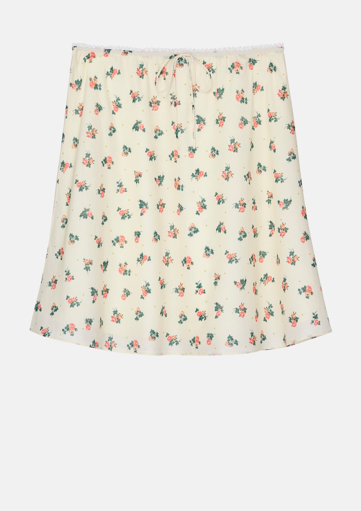 Floral Print Mini Skirt Sacred Botonica
