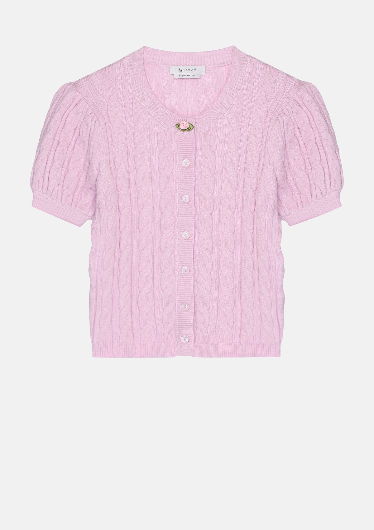 Cable Knitted Short Sleeve Sacred Botonica