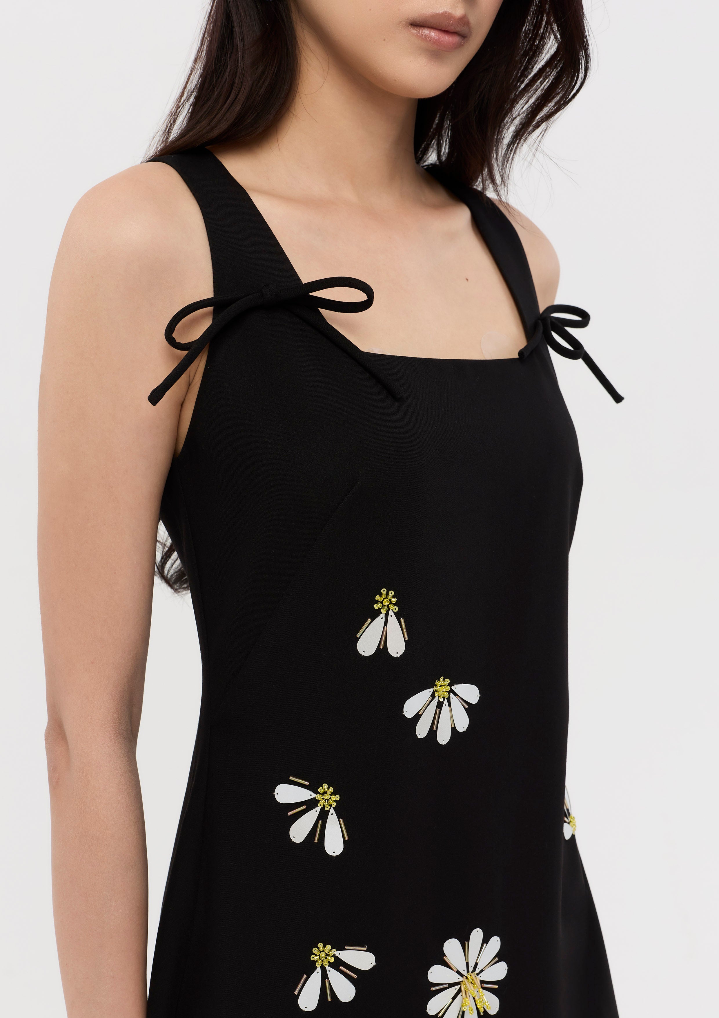 Sequin Floral Sleeveless Mini Dress Nomad's Grace