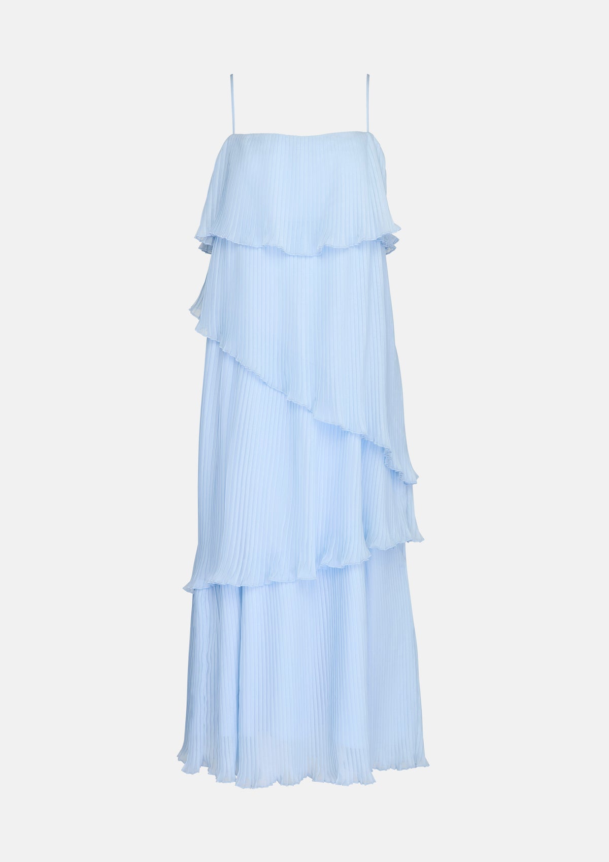 Ruffle Pleated Cami Strap Maxi Dress Sacred Botanica