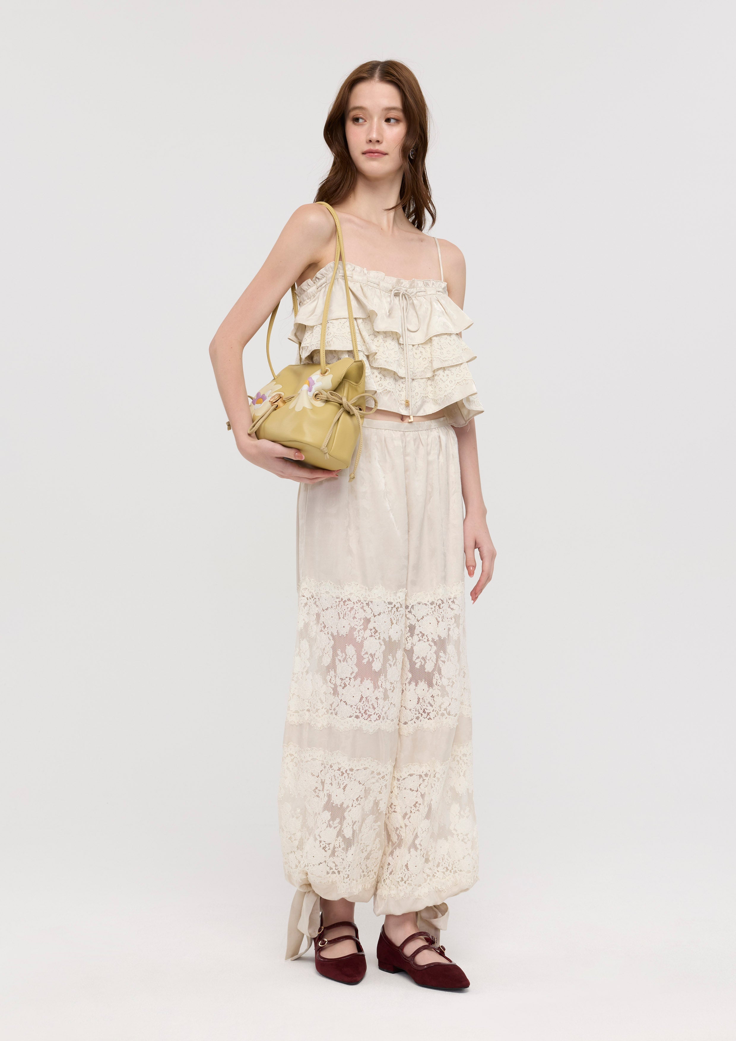 Tie-Cuff Balloon Trousers Nomad's Grace