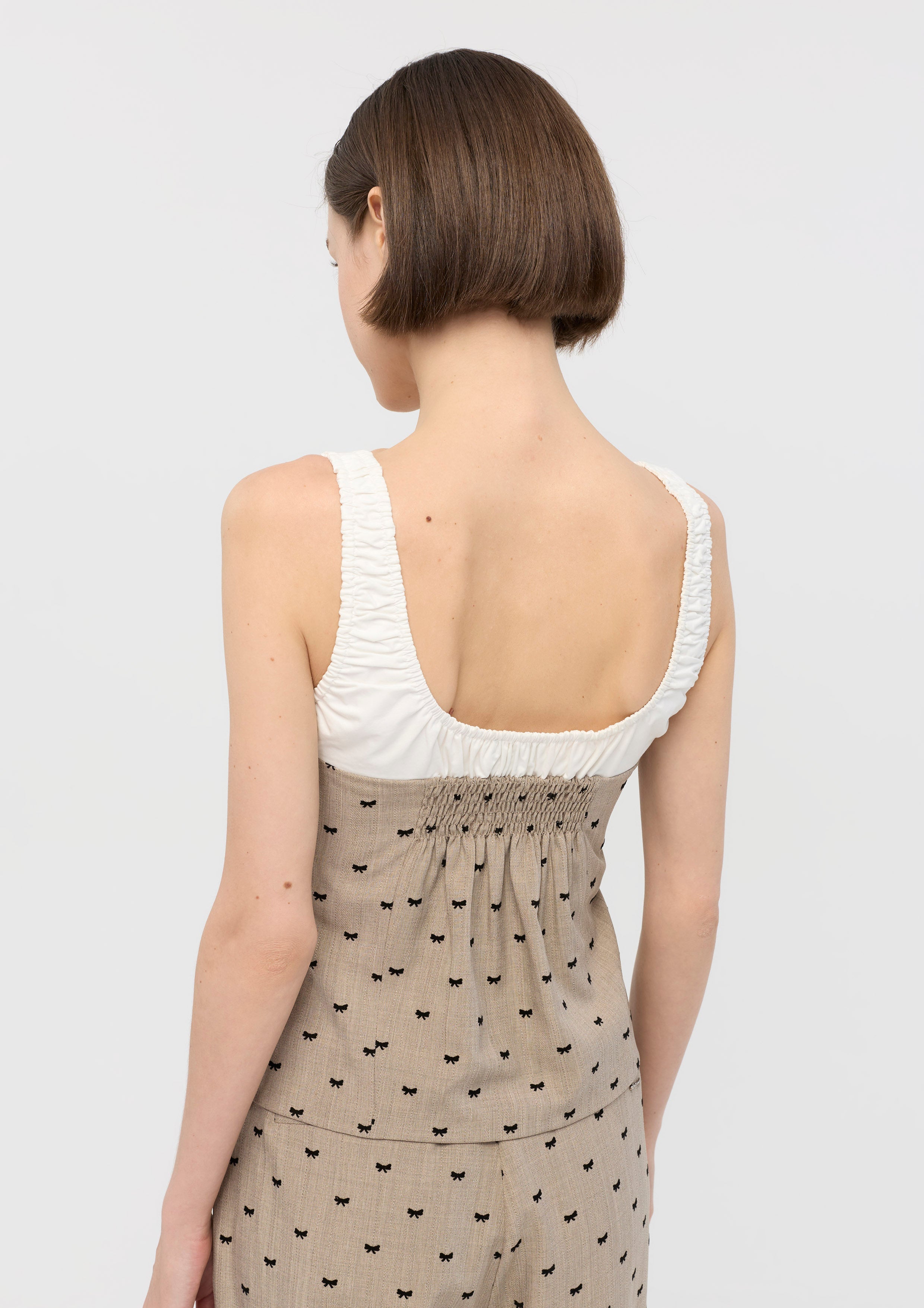 Front Bow Tie Top Mon Petit Ruban