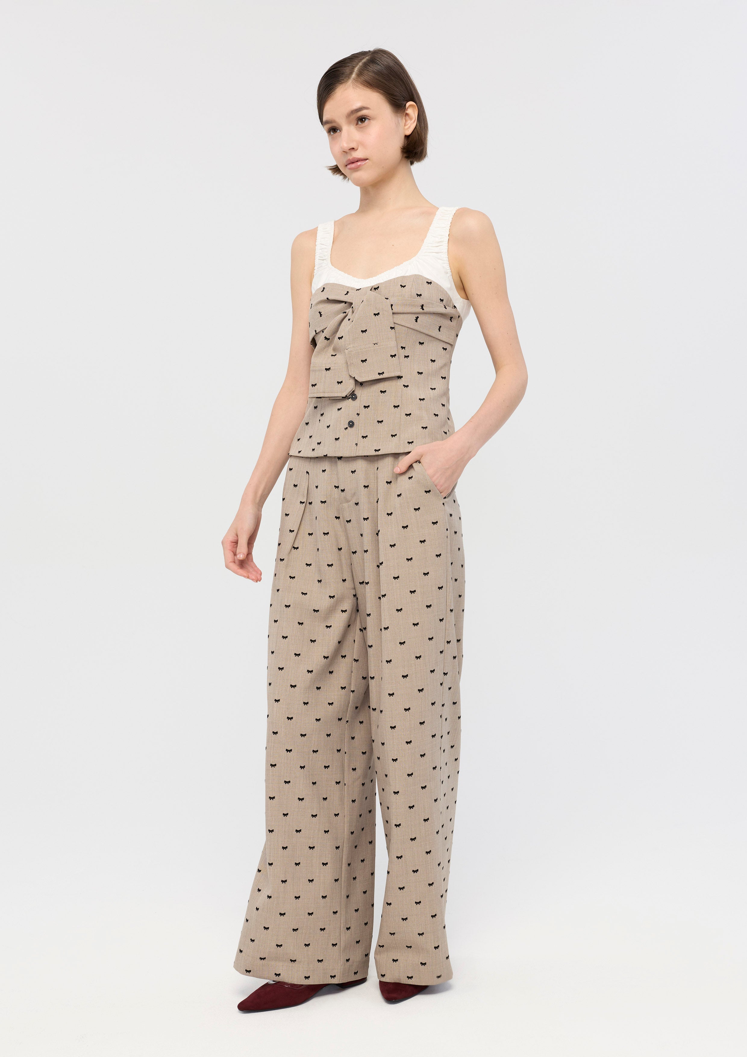 Front Bow Tie Top Mon Petit Ruban