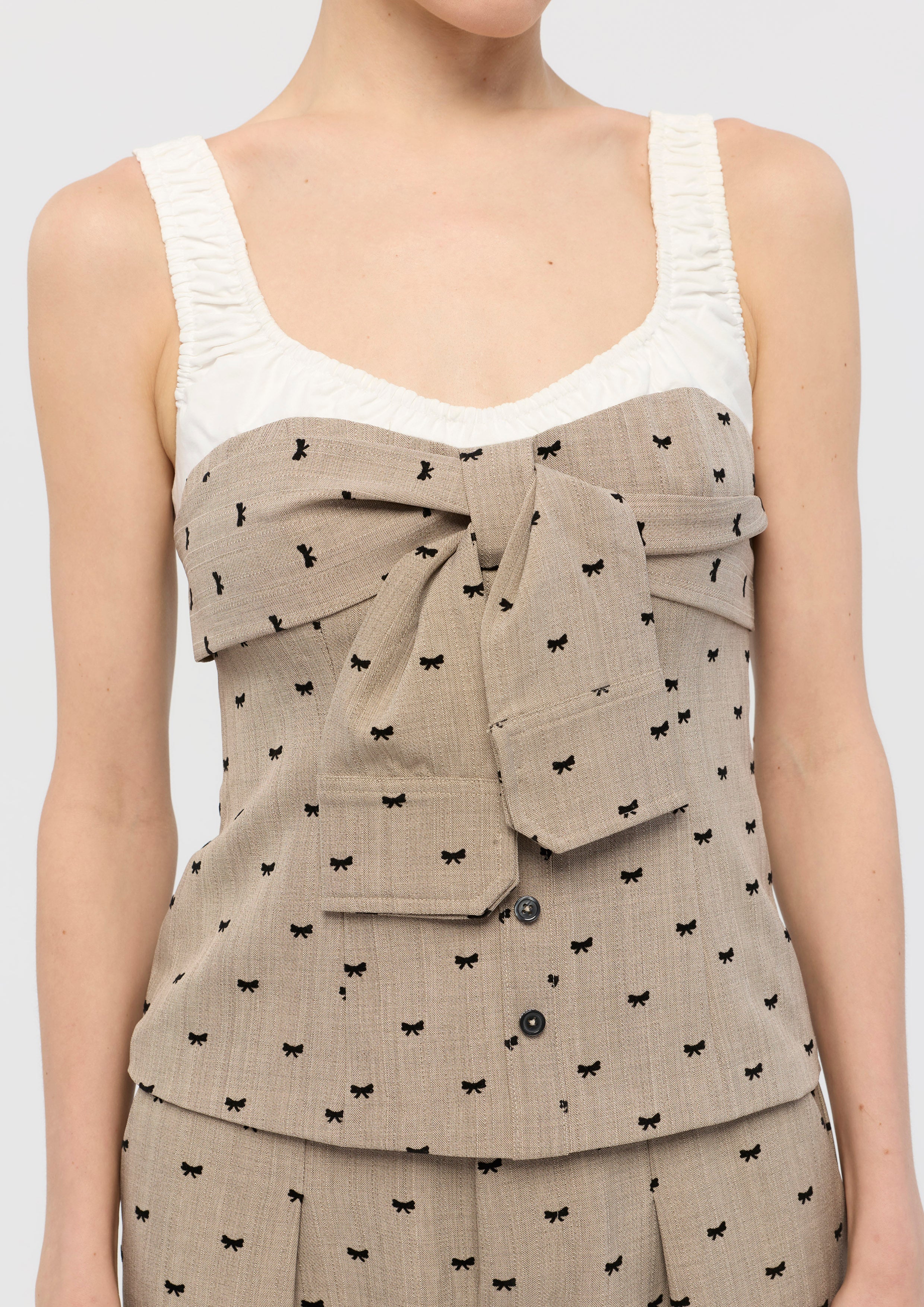Front Bow Tie Top Mon Petit Ruban