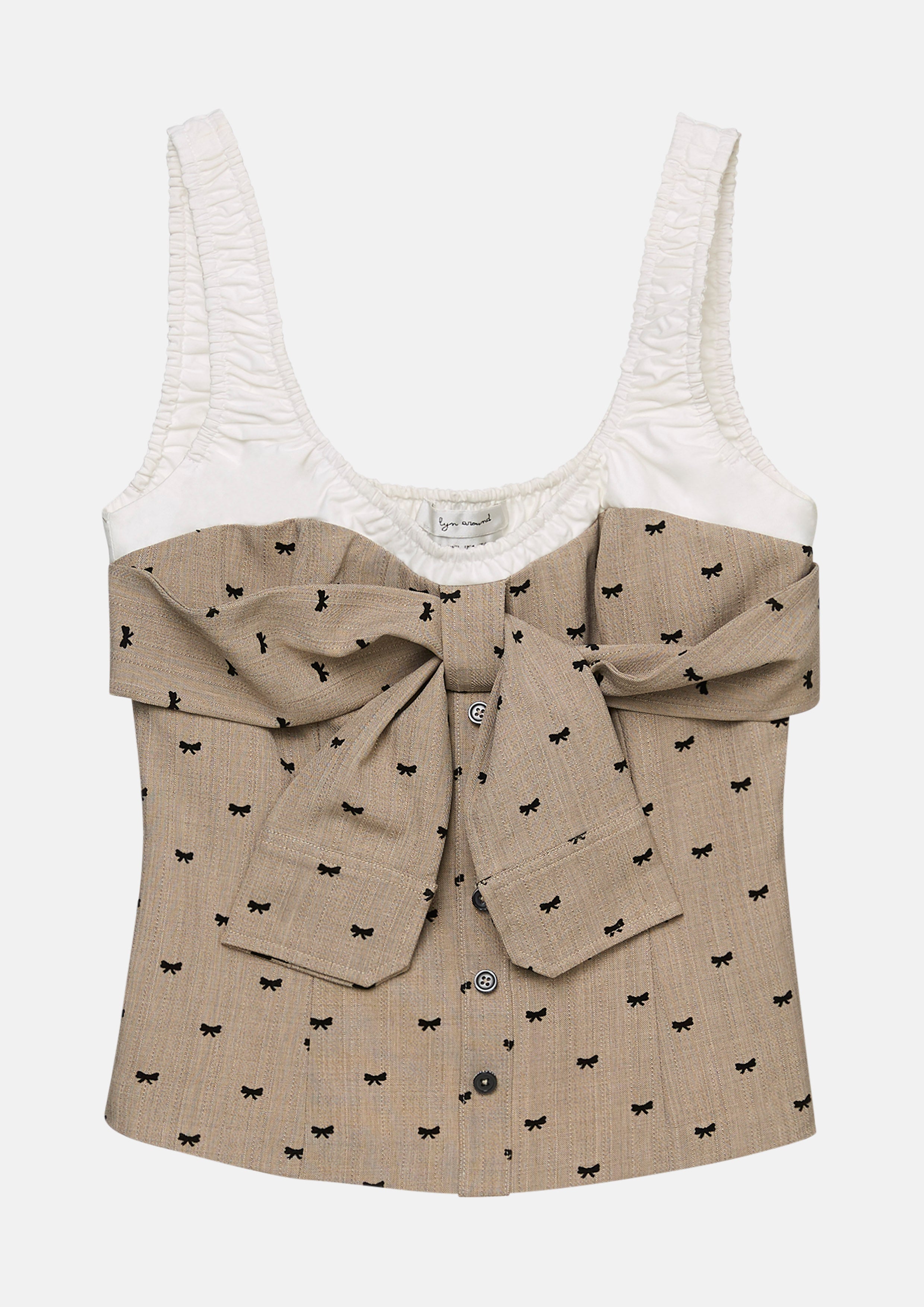 Front Bow Tie Top Mon Petit Ruban