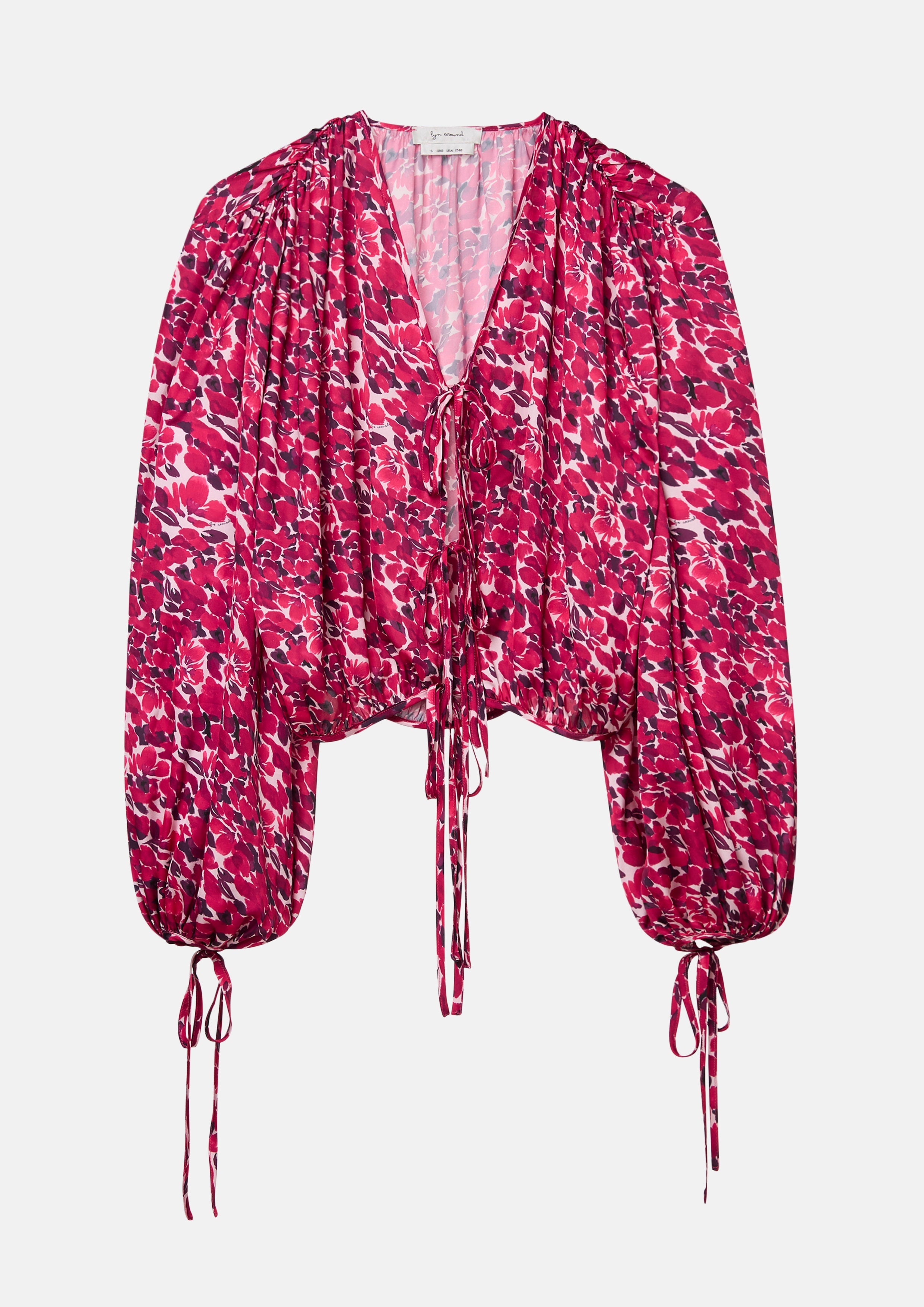 Floral Print Puff Sleeve Blouse Nomad's Grace