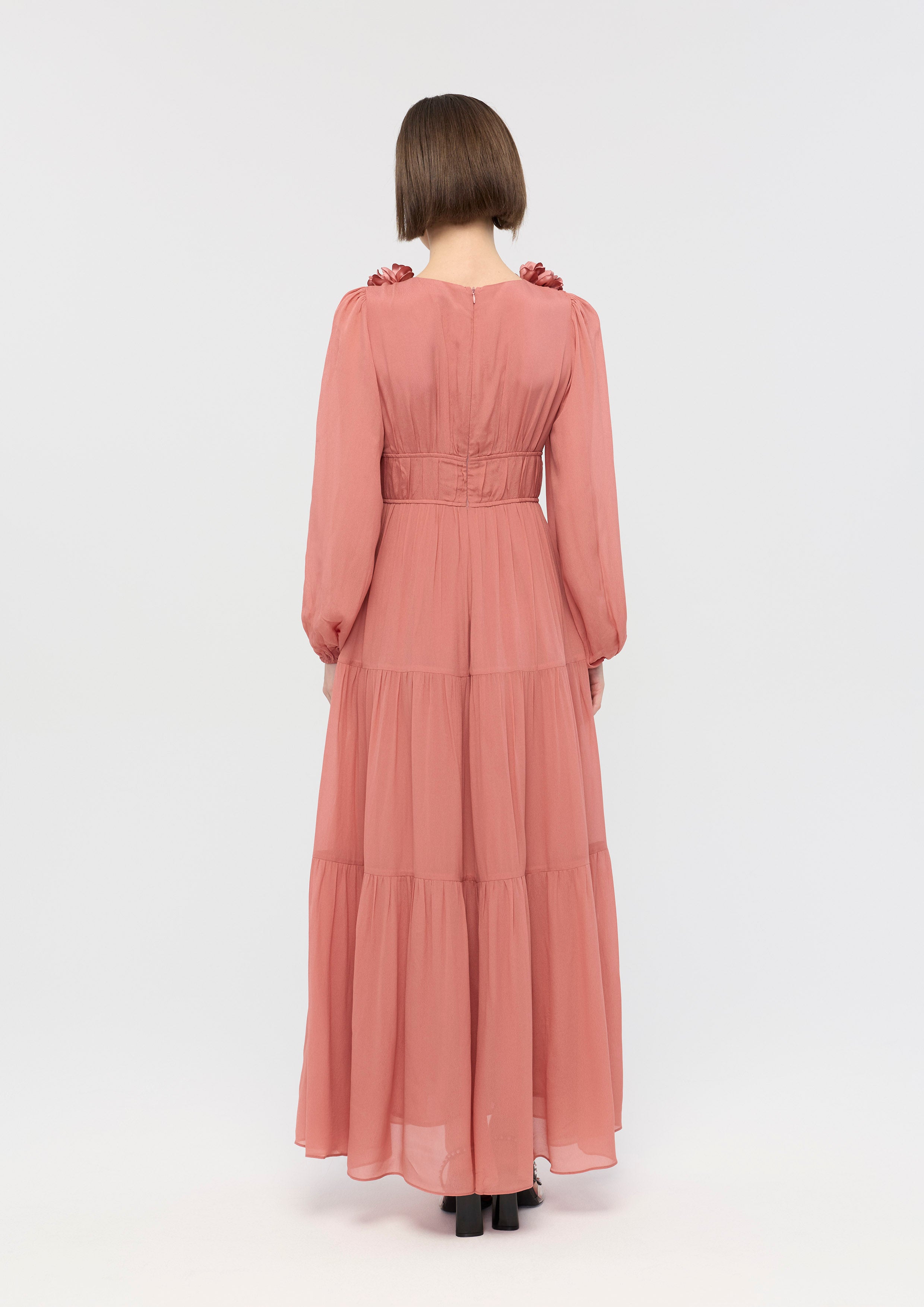 Rose Applique Maxi Dress Nomad's Grace