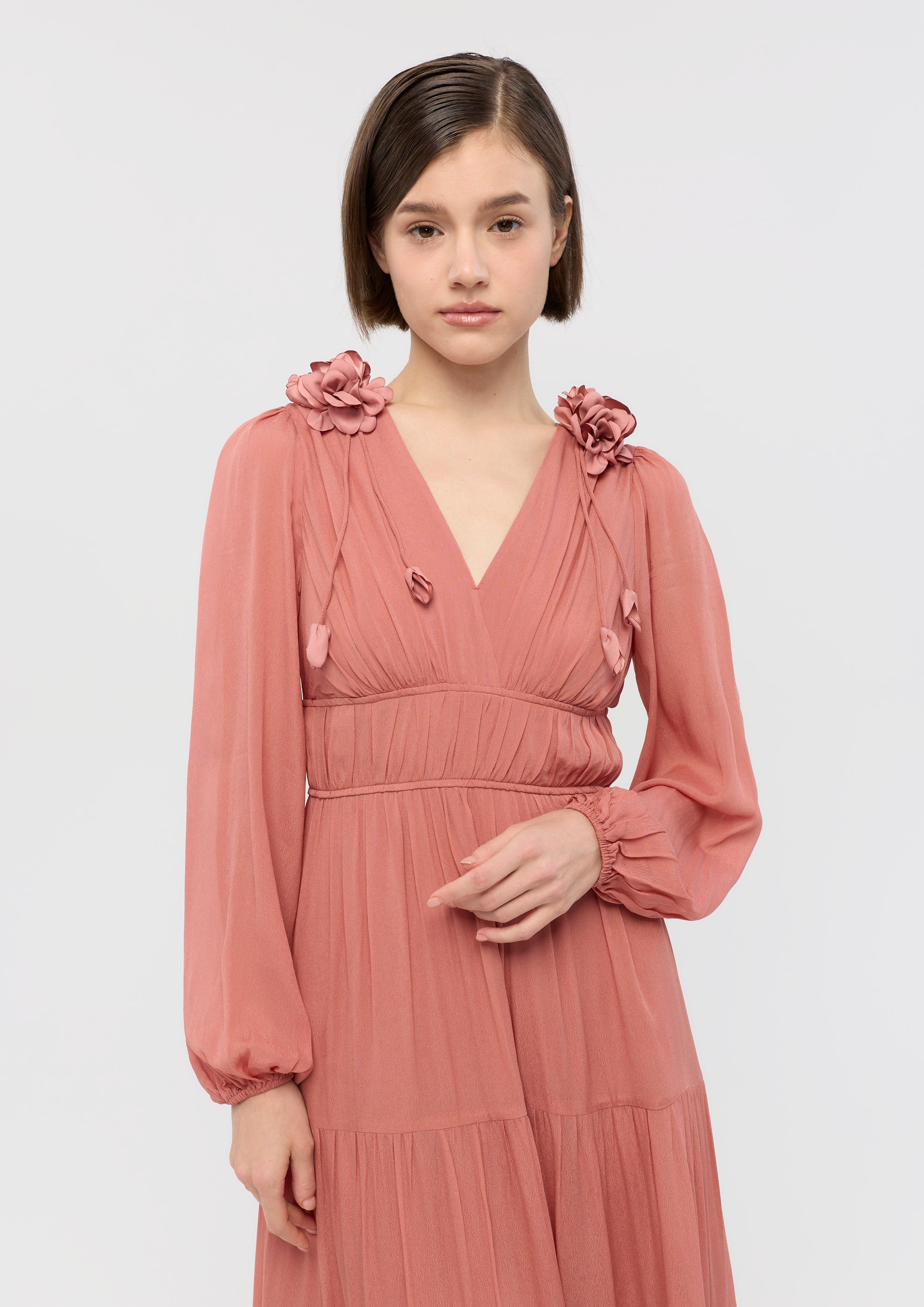 Rose Applique Maxi Dress Nomad's Grace