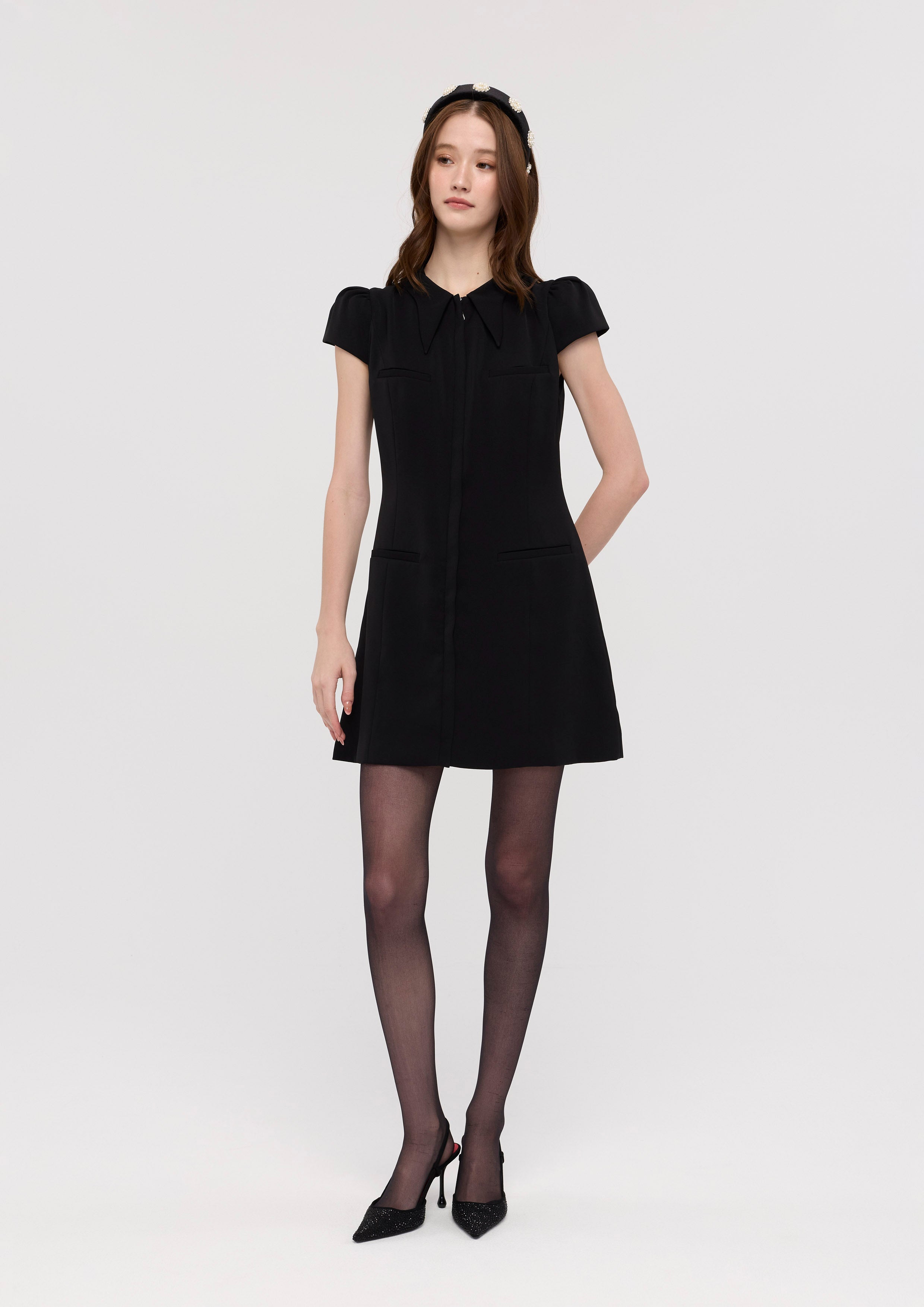 Front Zip Mini Dress Mon Petit Ruban