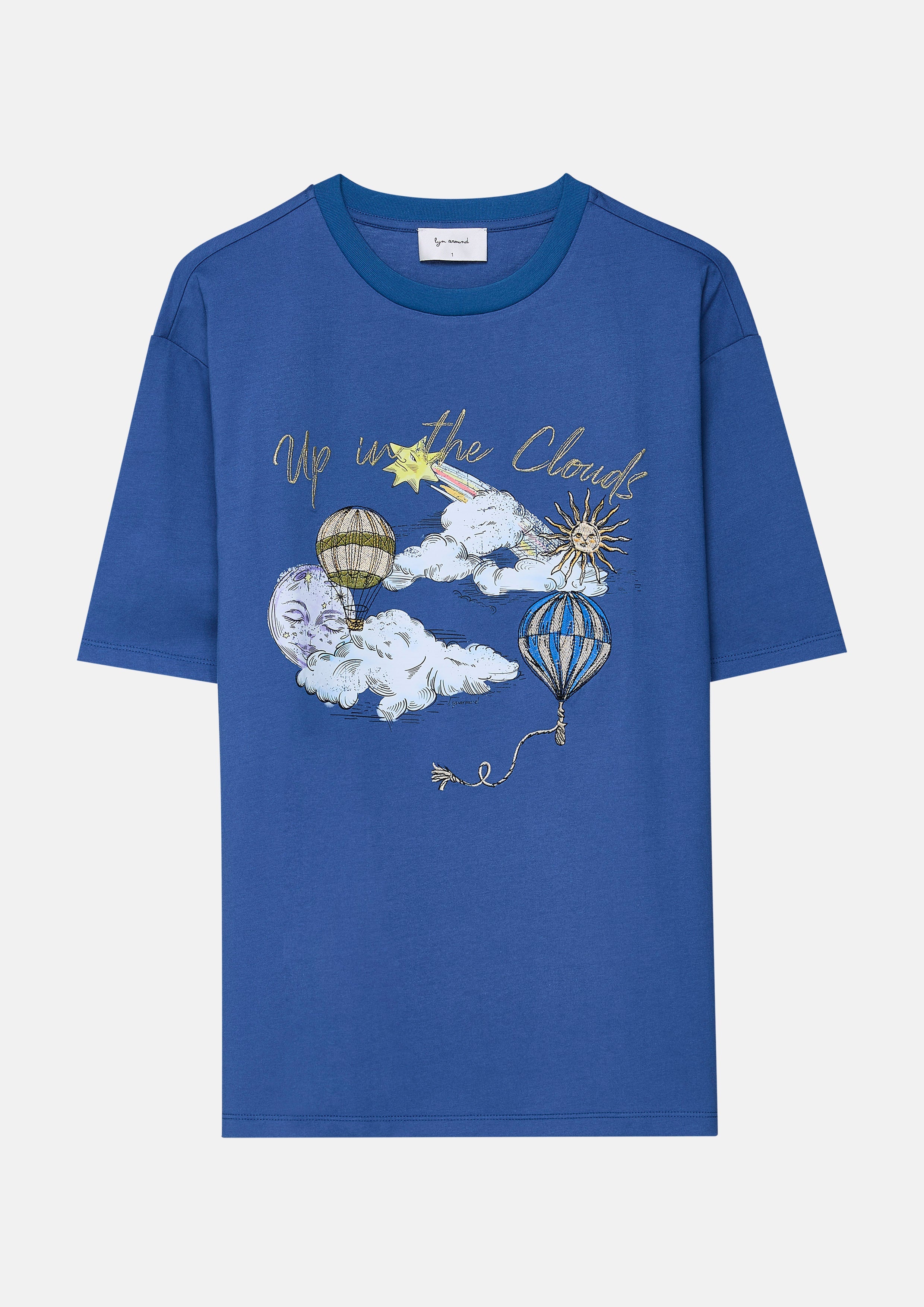 เสื้อยืดแขนสั้นพิมพ์ลายบอลลูน คอลเลกชัน Lune d'Air
