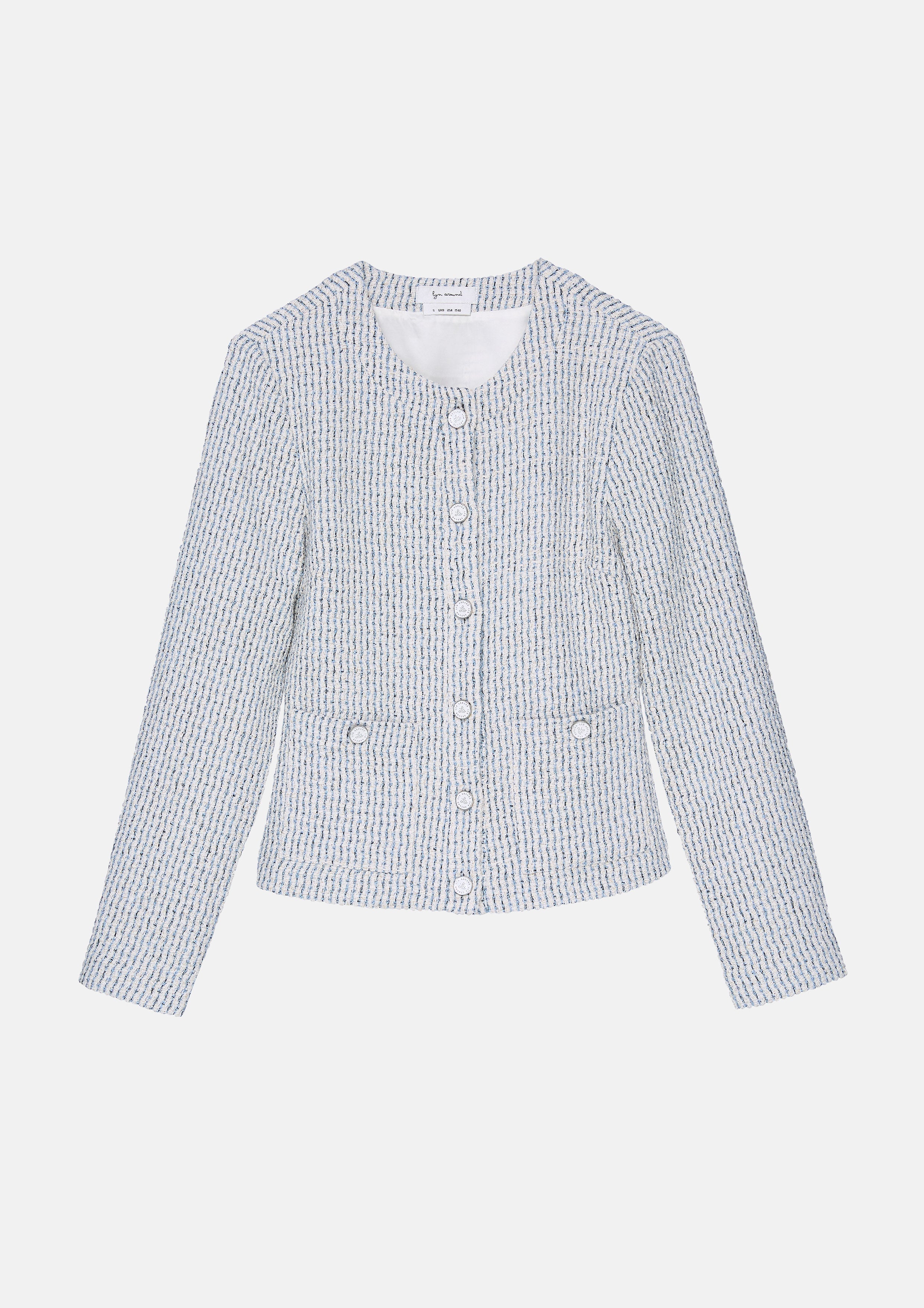 เสื้อแจ็คเก็ตแขนยาวผ้าทวีด คอลเลกชัน Lune d'Air