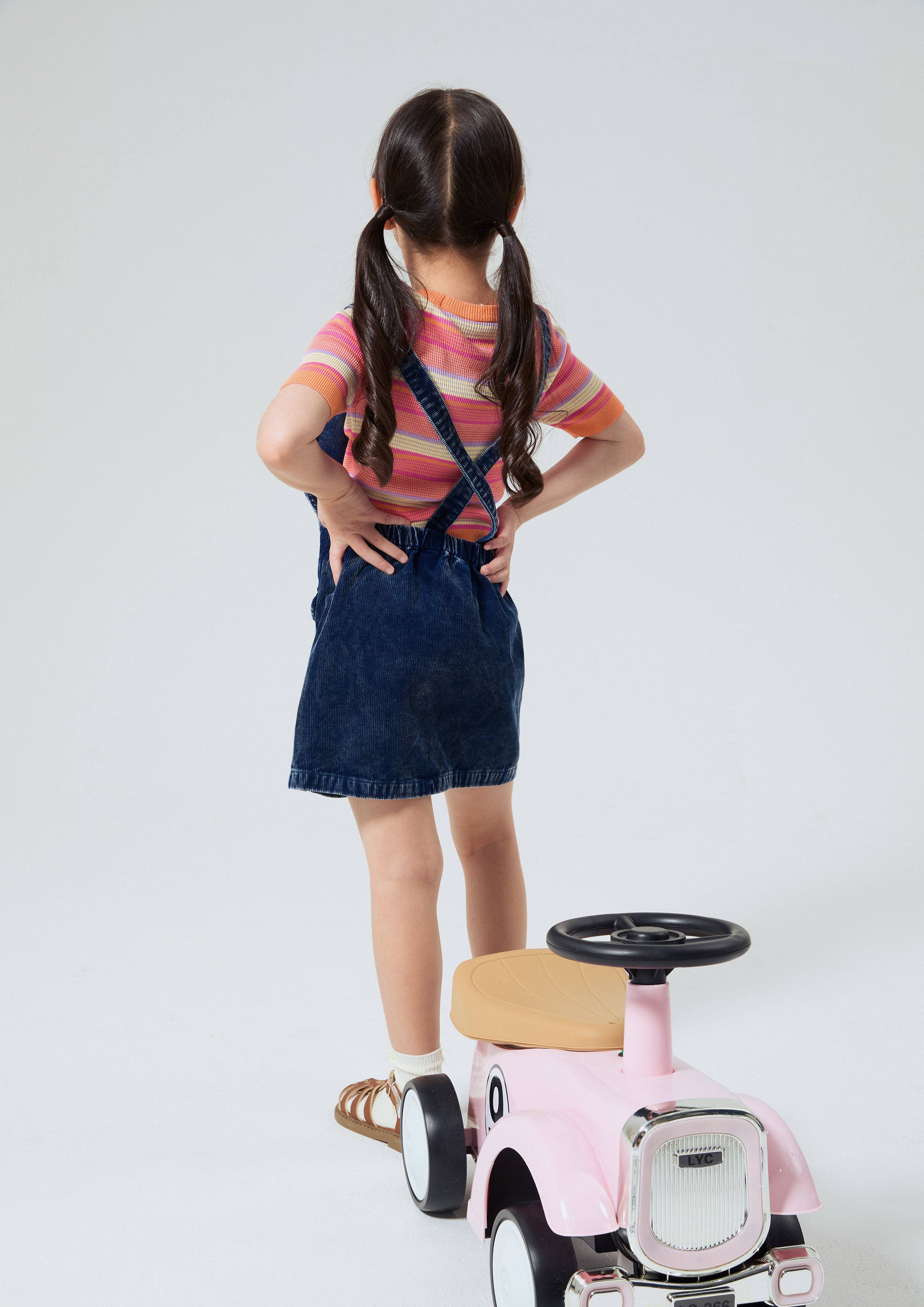 ชุดเอี๊ยมผ้าลูกฟูกสำหรับเด็กผู้หญิง คอลเลกชัน Melting Ice (Cream)