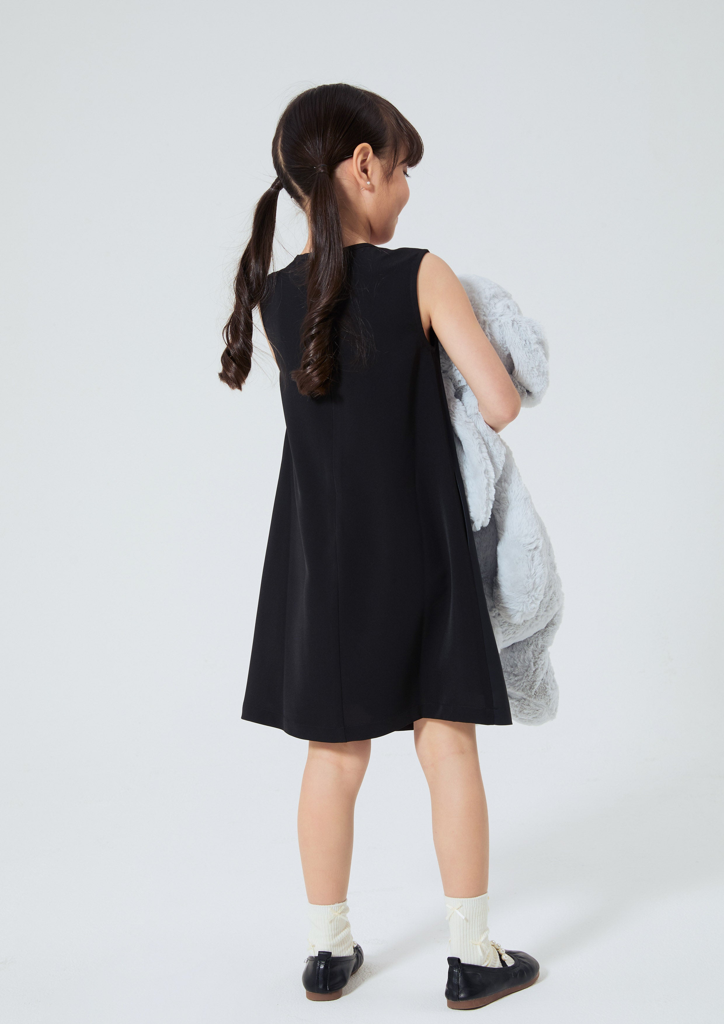 เดรสสั้นพิมพ์ลาย สำหรับเด็กผู้หญิง คอลเลกชัน Artic Noir