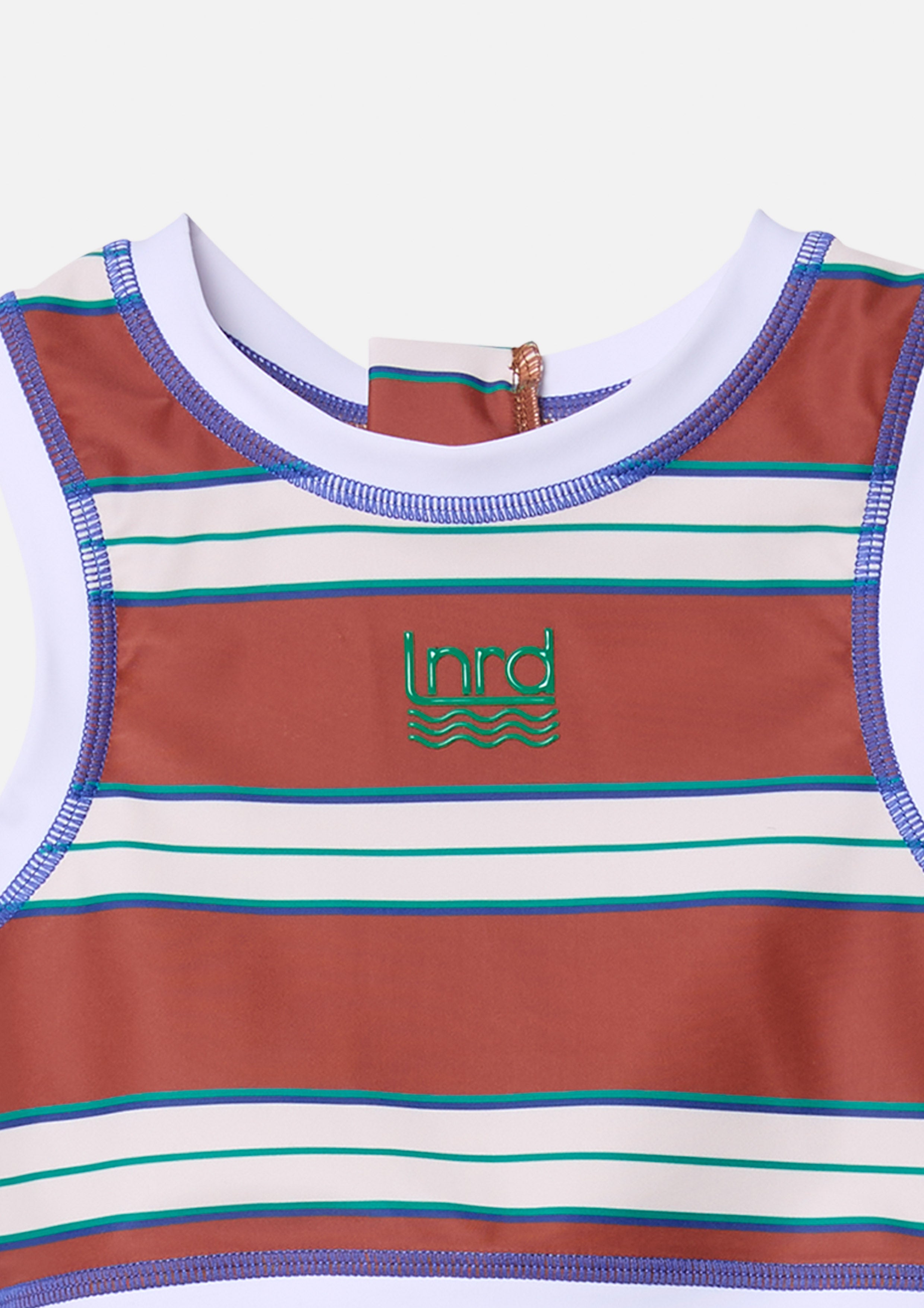 เซ็ทเสื้อครอปชุดว่ายน้ำลายทางและกางเกงขาสั้น คอลเลกชัน You Deserve a Break