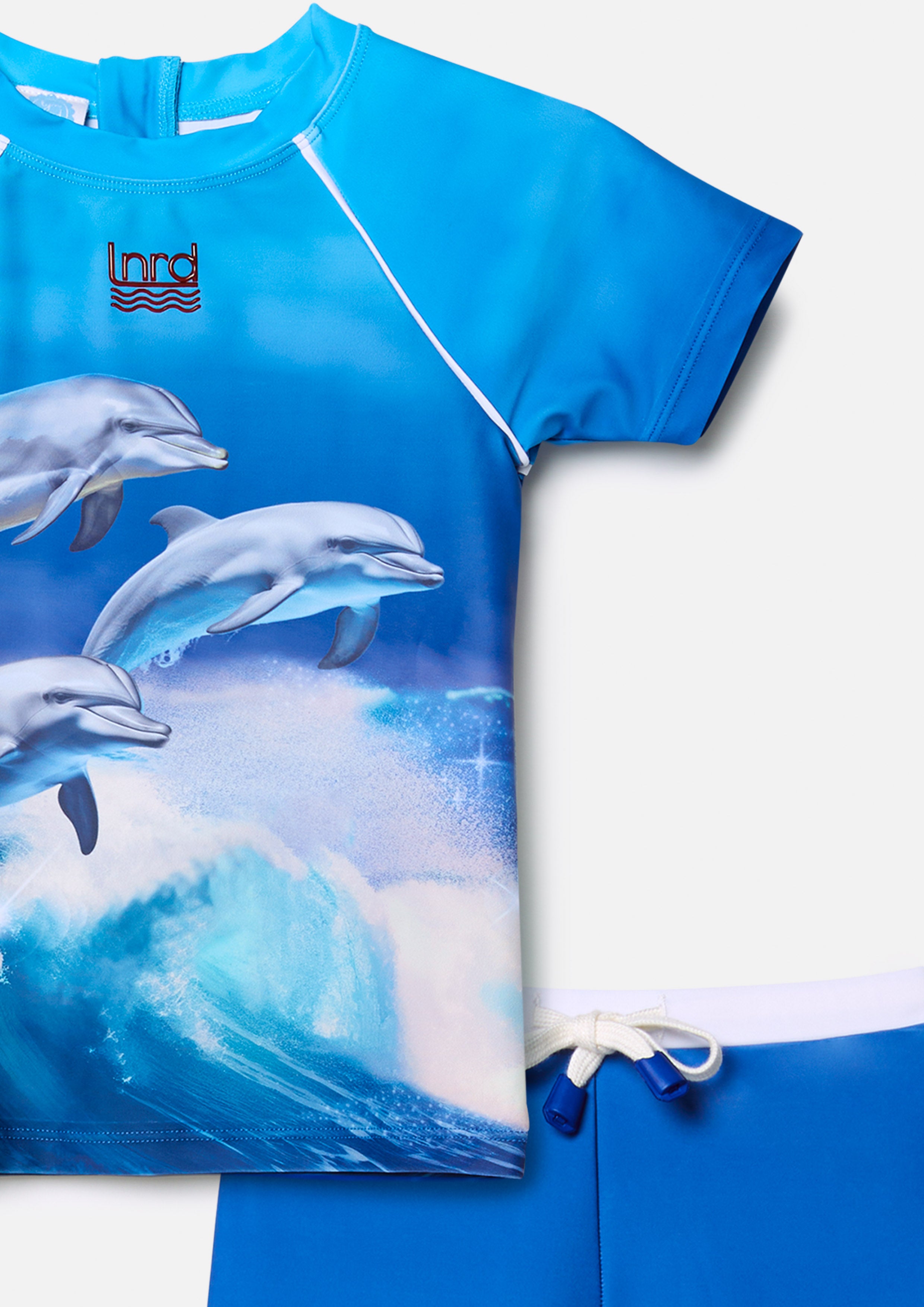 เซ็ทชุดว่ายน้ำเสื้อแขนยาวพิมพ์ลายและกางเกง สำหรับเด็กผู้หญิง คอลเลกชัน You Deserve a Break