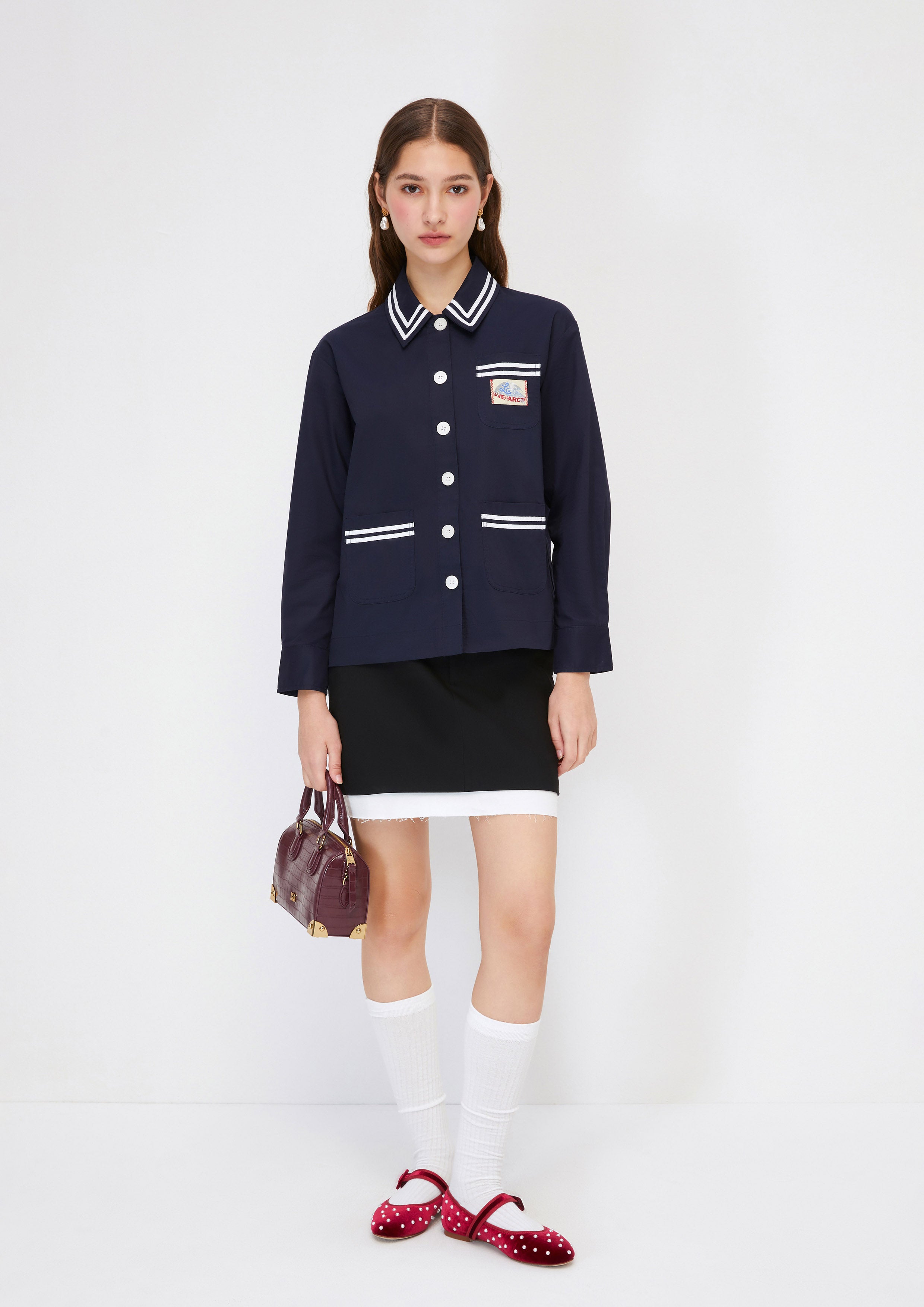 เสื้อเชิ้ตติดกระดุมแขนยาว คอลเลกชัน You Deserve a Break