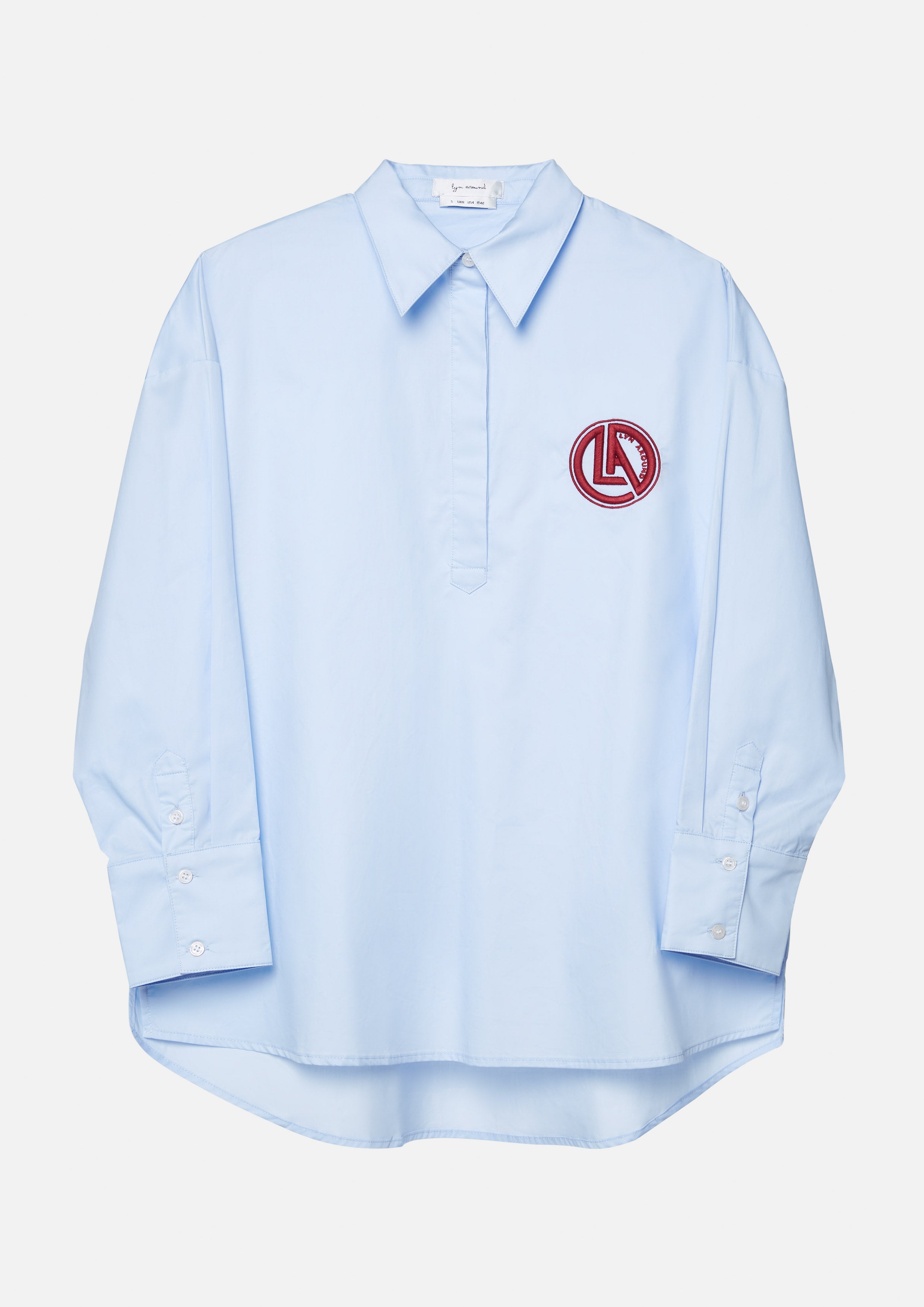 เสื้อเชิ้ตแขนยาวปักโลโก้ คอลเลกชัน Artic Noir