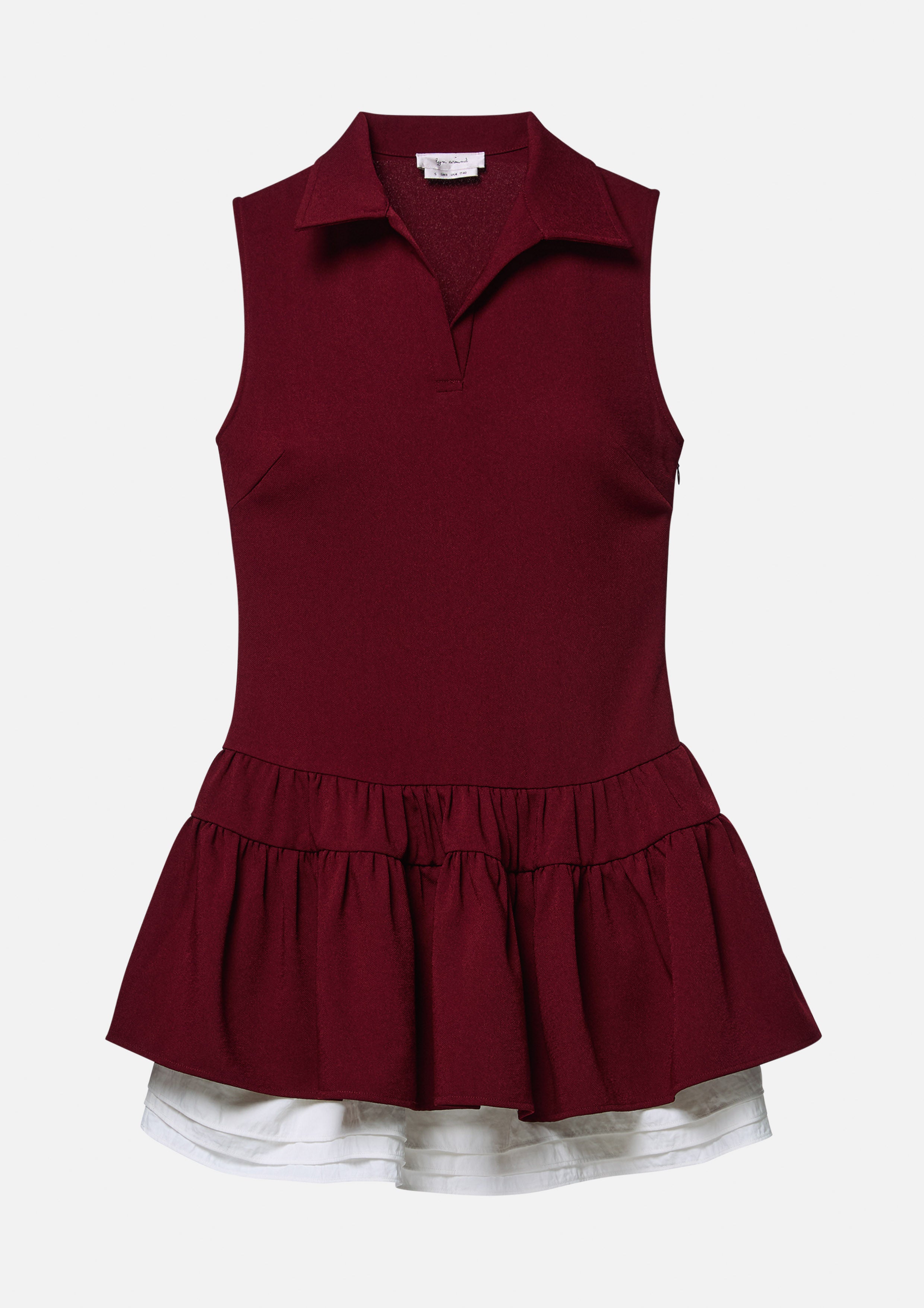 Layered Flare Skirt Mini Dress Arctic Noir