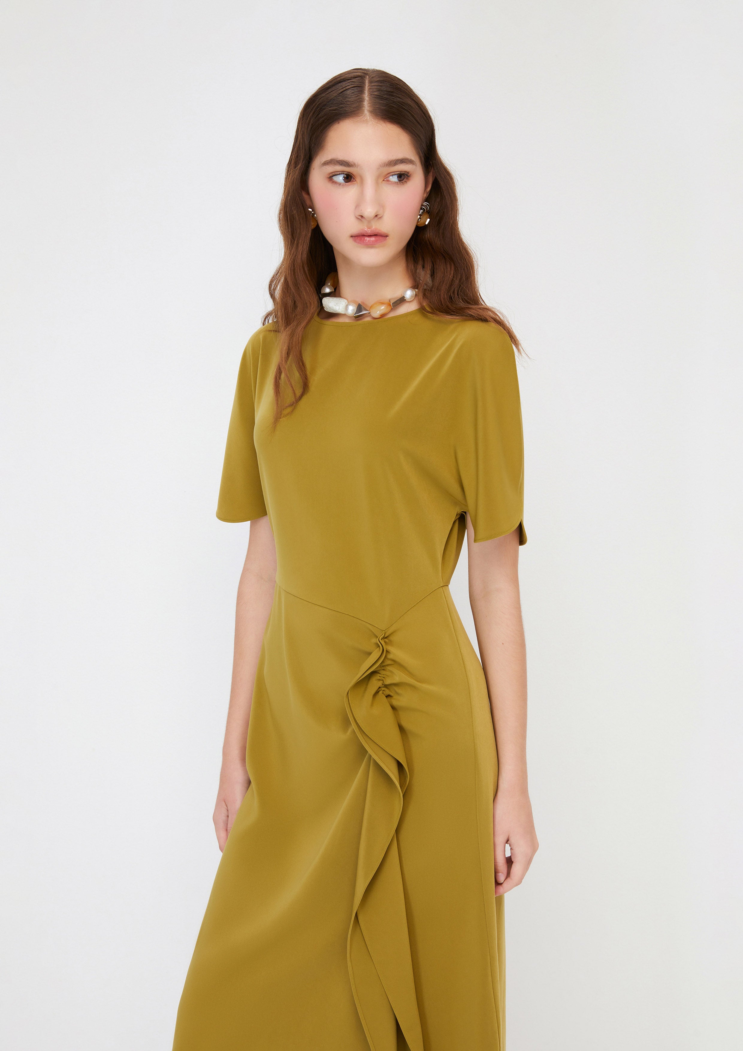 Frill Trim Skirt Dress Aurora Veil