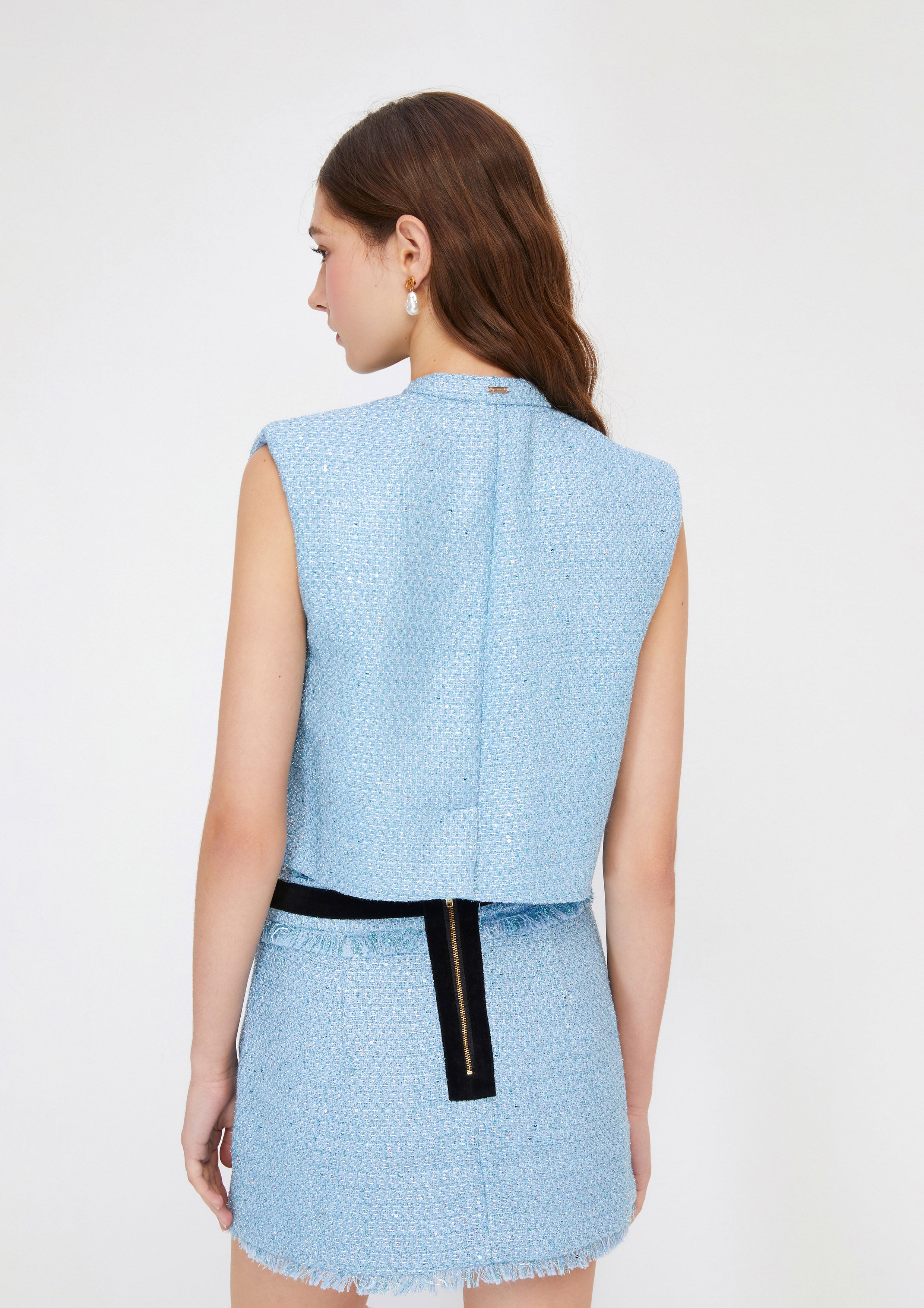 เสื้อกั๊กผ้าทวีด คอลเลกชัน Crystaline