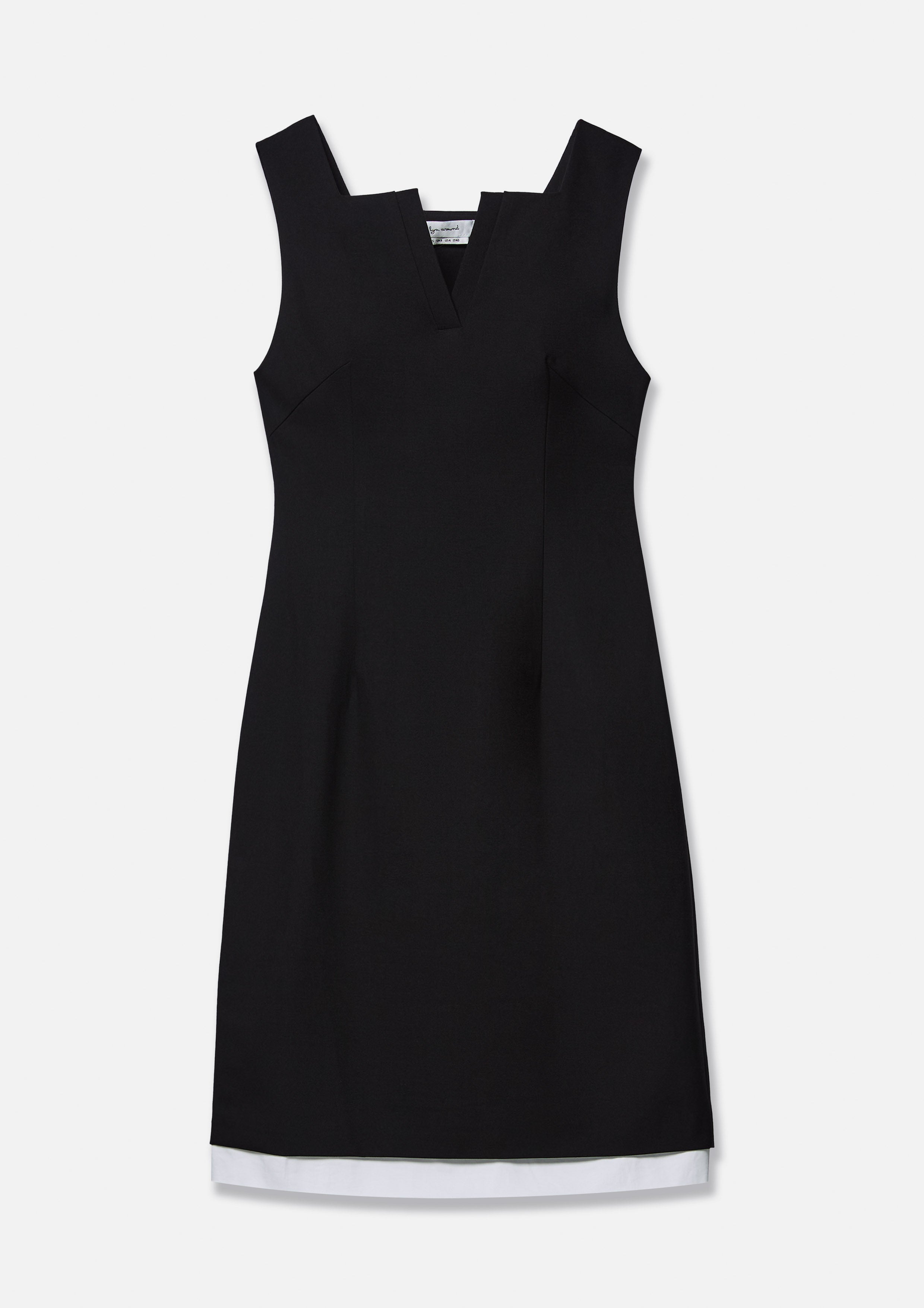 เดรสสั้นแขนกุดกระโปรงเลเยอร์ คอลเลกชัน Artic Noir