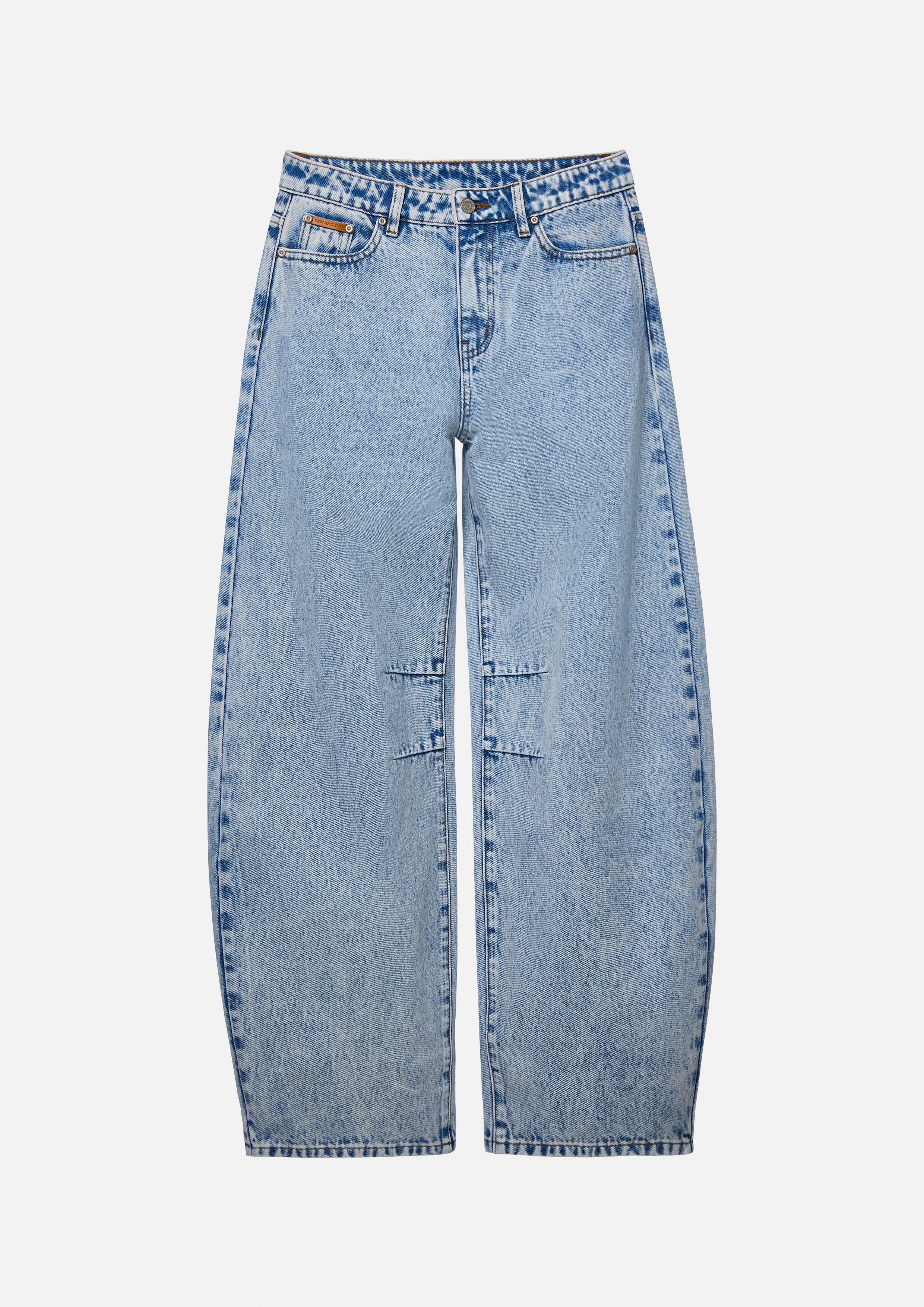 กางเกงเดนิมออมเบรขาบาร์เรล คอลเลกชัน Melting Bloom