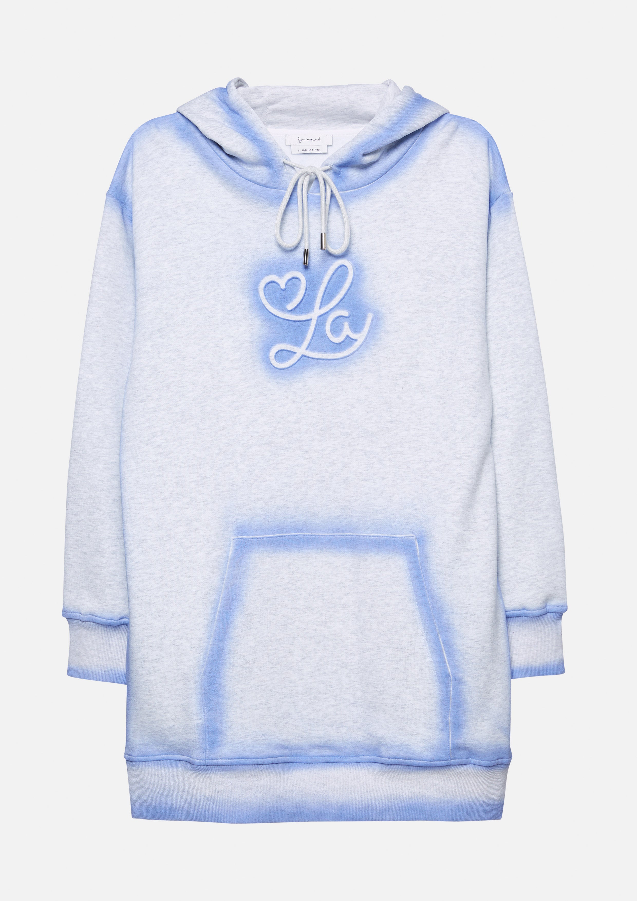 Ombre Hood Mini Dress Melting Bloom